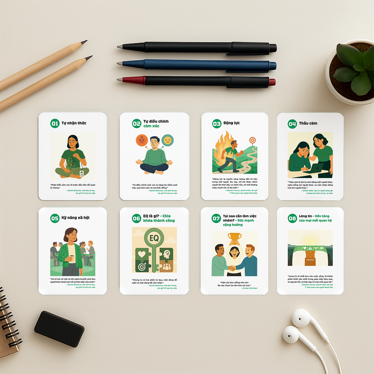 Flashcard Những câu chuyện teamwork hay 