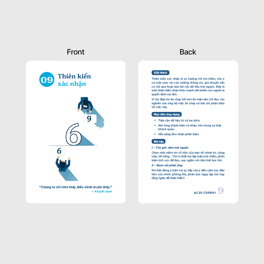 Flashcard Tư Duy Phản Biện - Rèn luyện tư duy khác biệt & logic