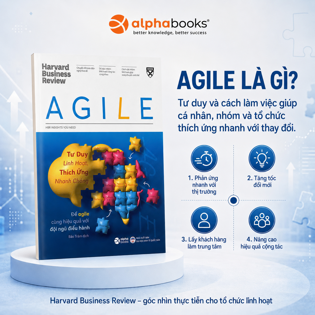 HBR Agile - Tư Duy Linh Hoạt, Thích Ứng Nhanh Chóng - Để Agile cũng hiệu quả với đội ngũ điều hành