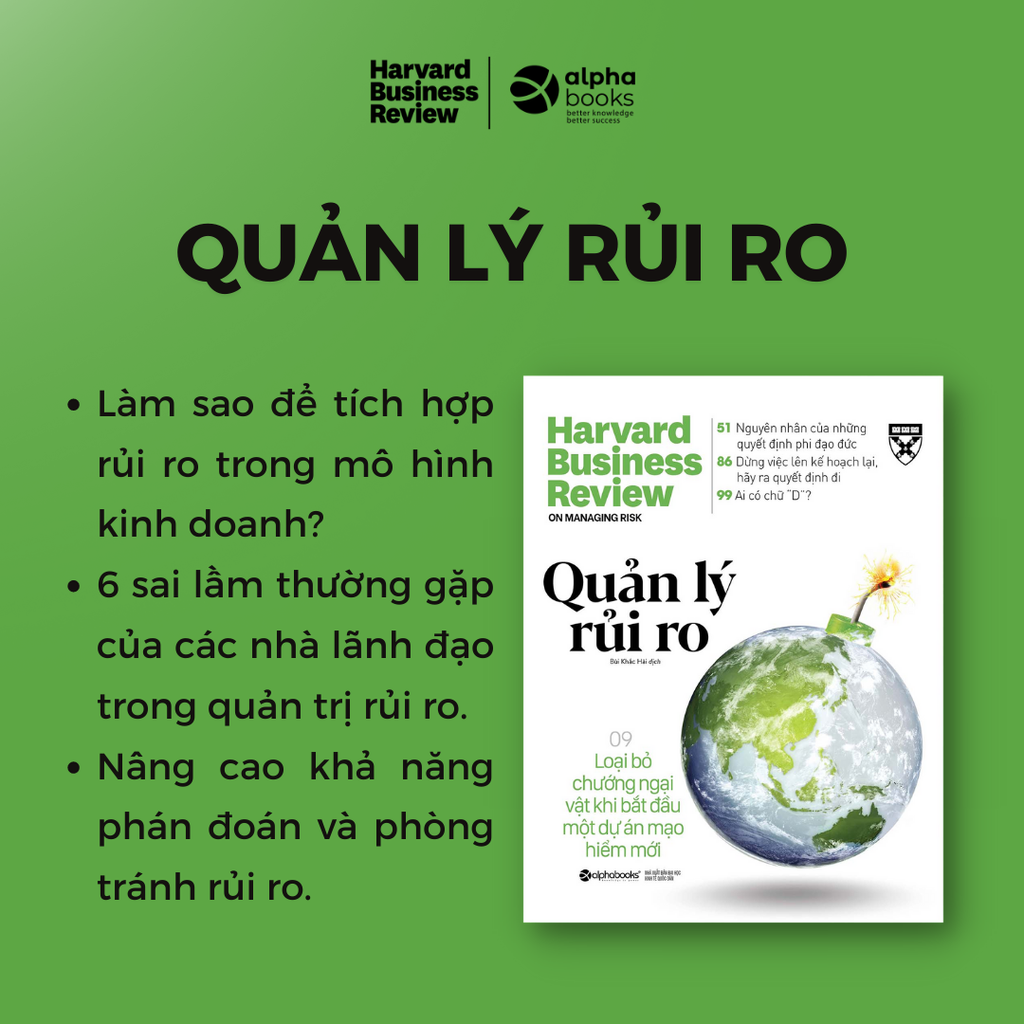 HBR Onpoint: Quản lý rủi ro