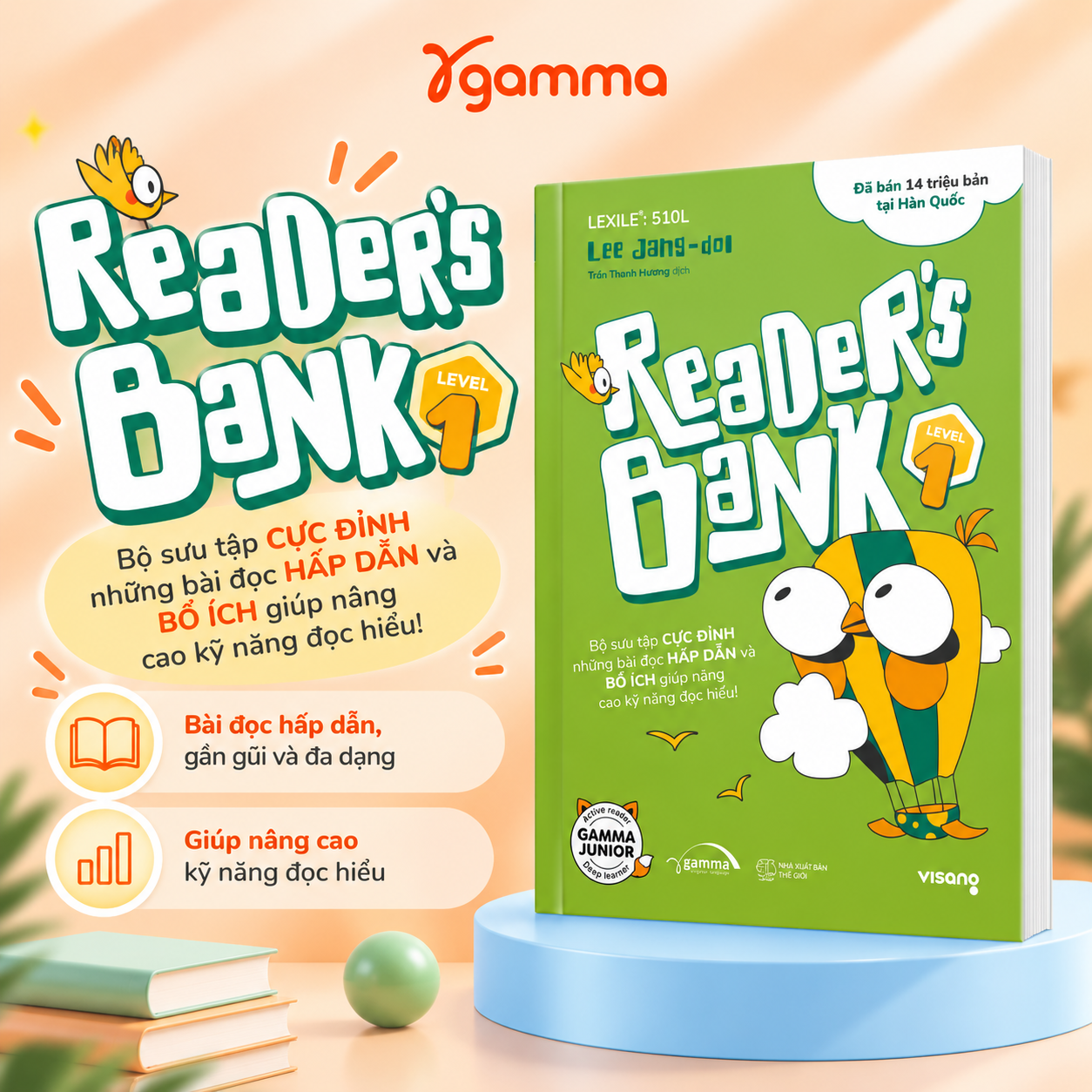 Reader's Bank Level 1 - Bộ Sưu Tập Cực Đỉnh Những Bài Đọc Hấp Dẫn Và Bổ Ích