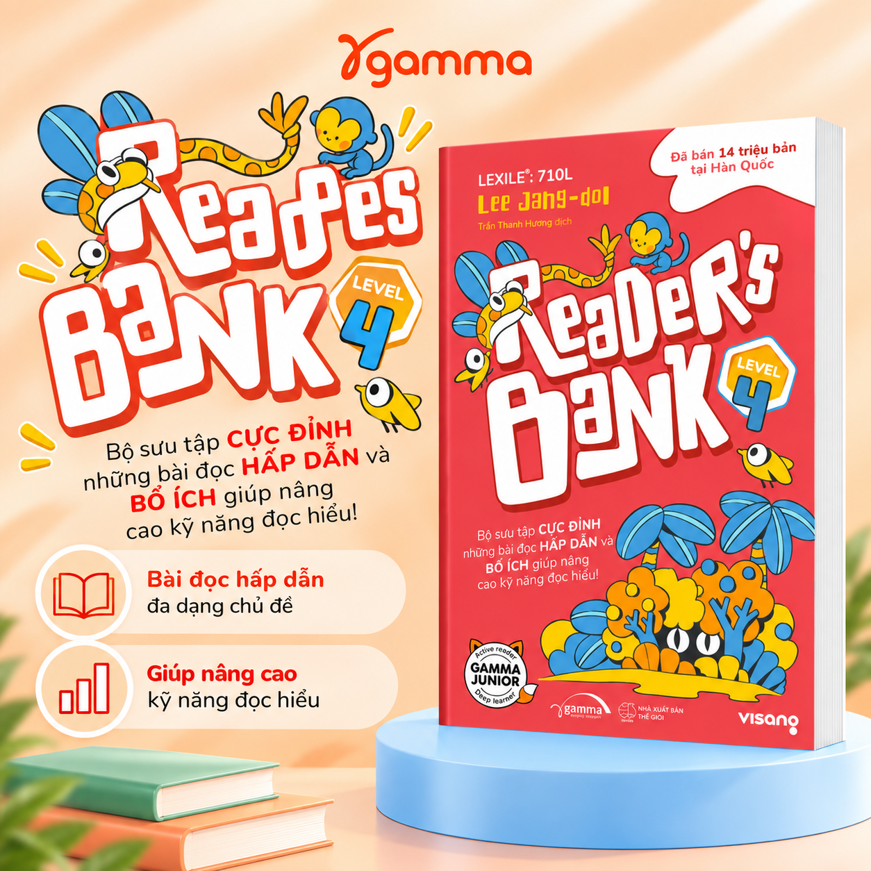 Reader's Bank Level 4 - Bộ Sưu Tập Cực Đỉnh Những Bài Đọc Hấp Dẫn Và Bổ Ích