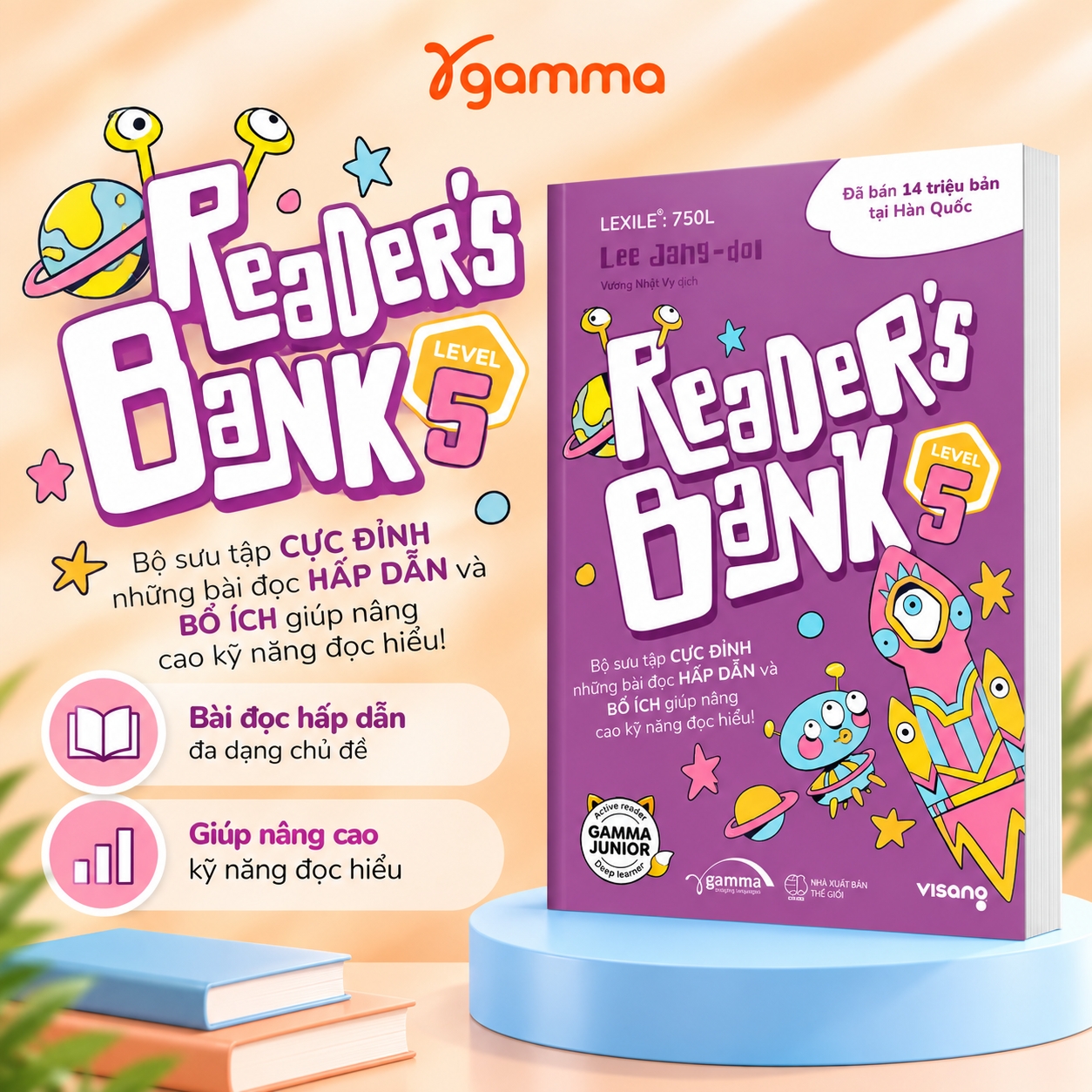 Reader's Bank Level 5 - Bộ Sưu Tập Cực Đỉnh Những Bài Đọc Hấp Dẫn Và Bổ Ích