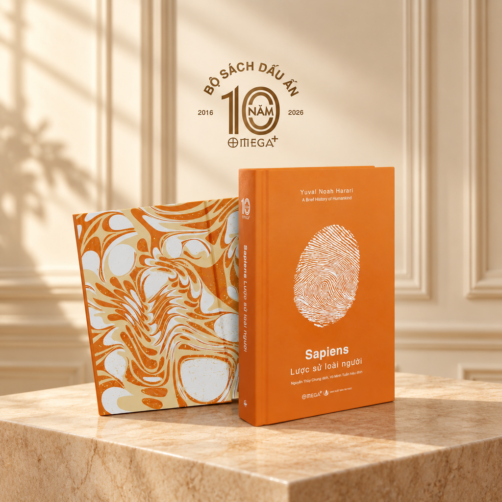 Sapiens Lược Sử - Ấn Phẩm Dấu Ấn 10 Năm Omega+ - Bìa Cứng