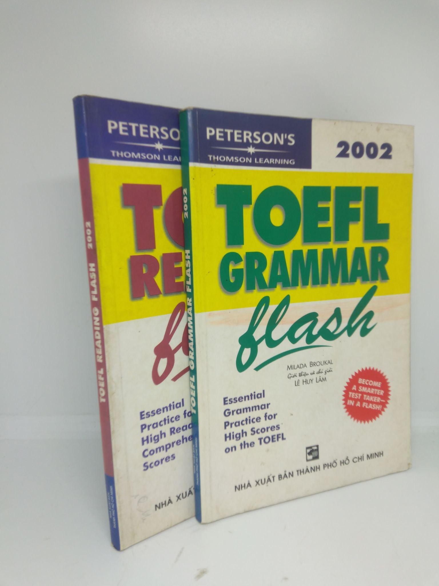 Toefl reading , grammar Flash ( bộ 2 cuốn ) 2005 mới 70% highlight , viết , ố HCM2811 (NSX)