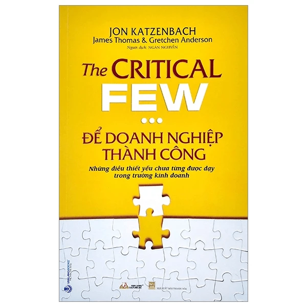 Để doanh nghiệp thành công - Jon Katzenbach - 20/01/2022 (XB) - Văn lang
