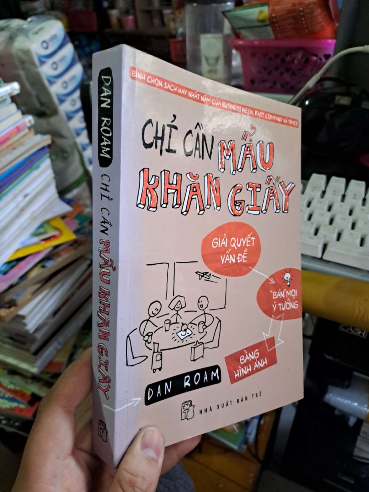 Chỉ cần mẩu khăn giấy - Dan Roam - 2014 mới 90% bẩn nhẹ - KỸ NĂNG - HCM0111 (NSX)