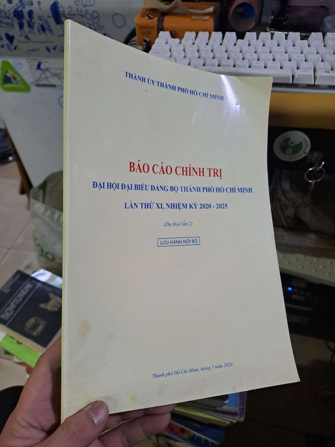 Báo cáo chính trị đại hội đại biểu đảng bộ TẶNG SÁCH CŨ HCM1809