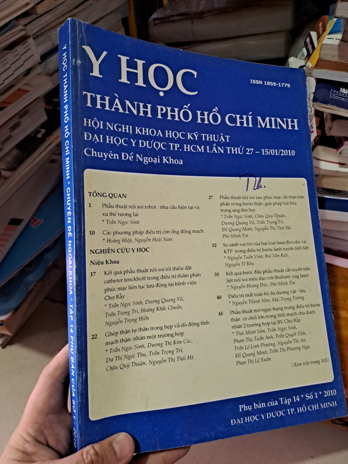 Hội nghị khoa học kỹ thuật đại học y dược TP.HCM lần thứ 27 - 15/01/2010 chuyên đề ngoại khoa phụ bản của tập 14 số 1 2010 HCM0808 TẠP CHÍ, THIẾT KẾ, THỜI TRANG