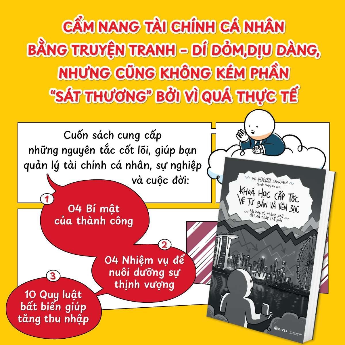 Khóa Học Cấp Tốc Về Tư Bản Và Tiền Bạc - The Woke Salaryman - GIVER BOOKS - MARKETING KINH DOANH