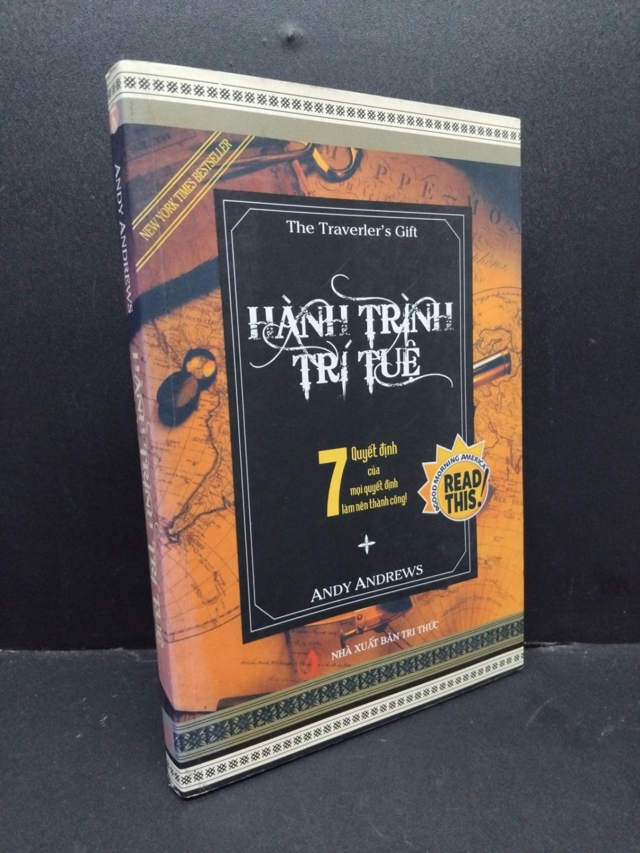 Hành trình trí tuệ mới 80% bẩn bìa, ố nhẹ, tróc bìa nhẹ, bung trang 2008 HCM2410 Andy Andrews VĂN HỌC (NSX)