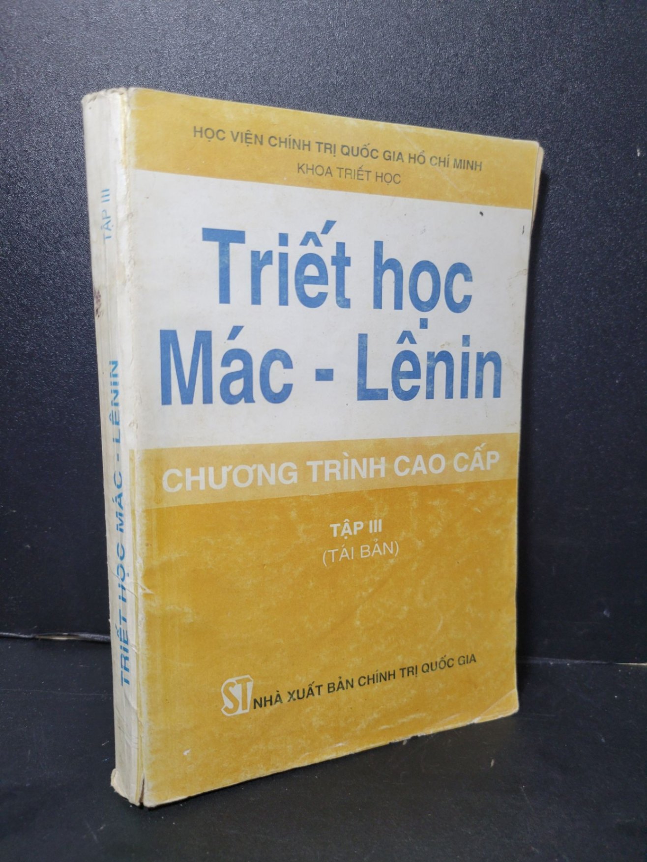 Triết học Mác - Lênin chương trình cao cấp tập 3 mới 80% bẩn bìa, ố vàng, có chữ viết, gạch chân 1995 HCM2205 GIÁO TRÌNH, CHUYÊN MÔN (NSX)