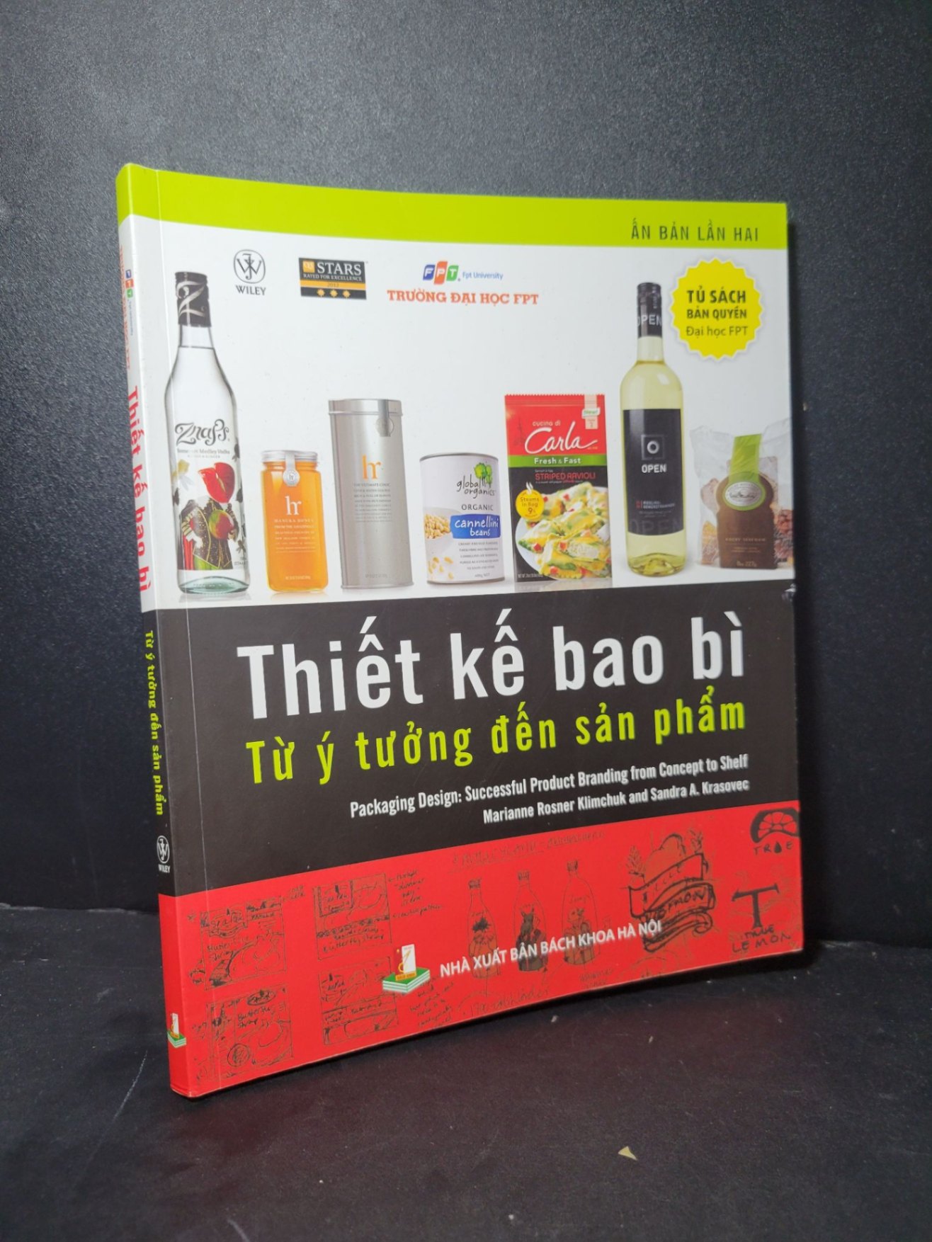 Thiết kế bao bì từ ý tưởng đến sản phẩm mới 80% có vệt nước, bẩn bìa, tróc gáy nhẹ 2015 Marianne - Sandra HCM2205 GIÁO TRÌNH, CHUYÊN MÔN