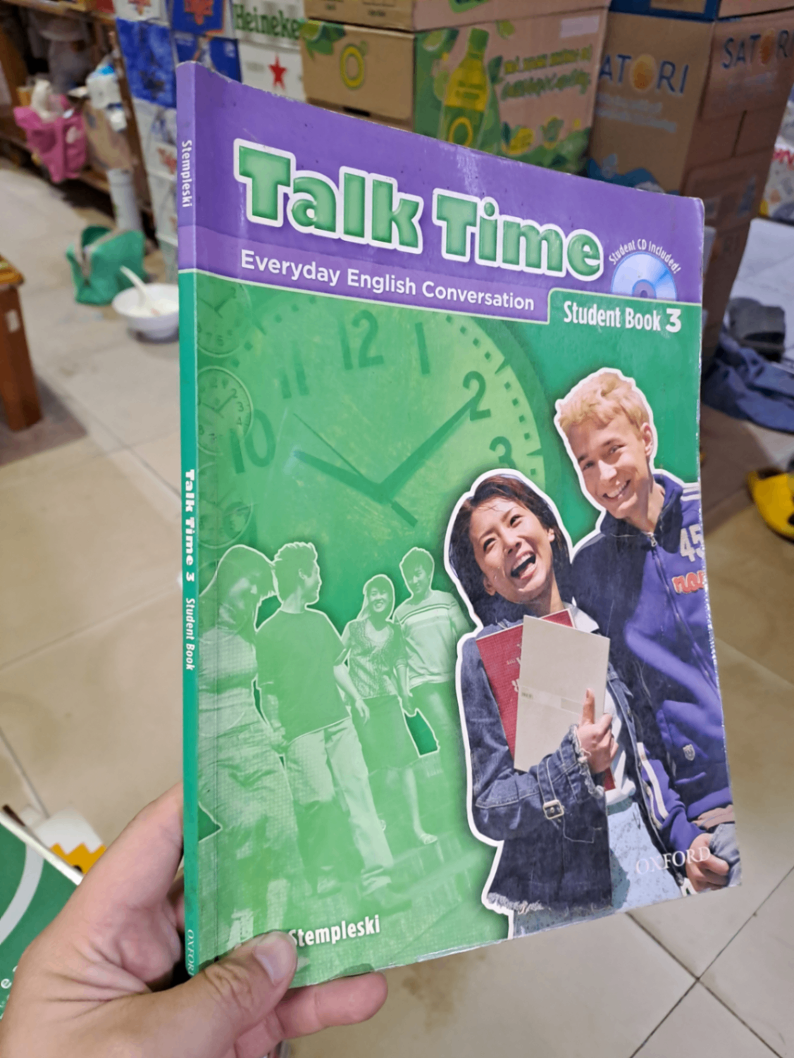 Talk time 3 student book mới 80% có hightlight viết chì kèm CD HCM0808 HỌC NGOẠI NGỮ