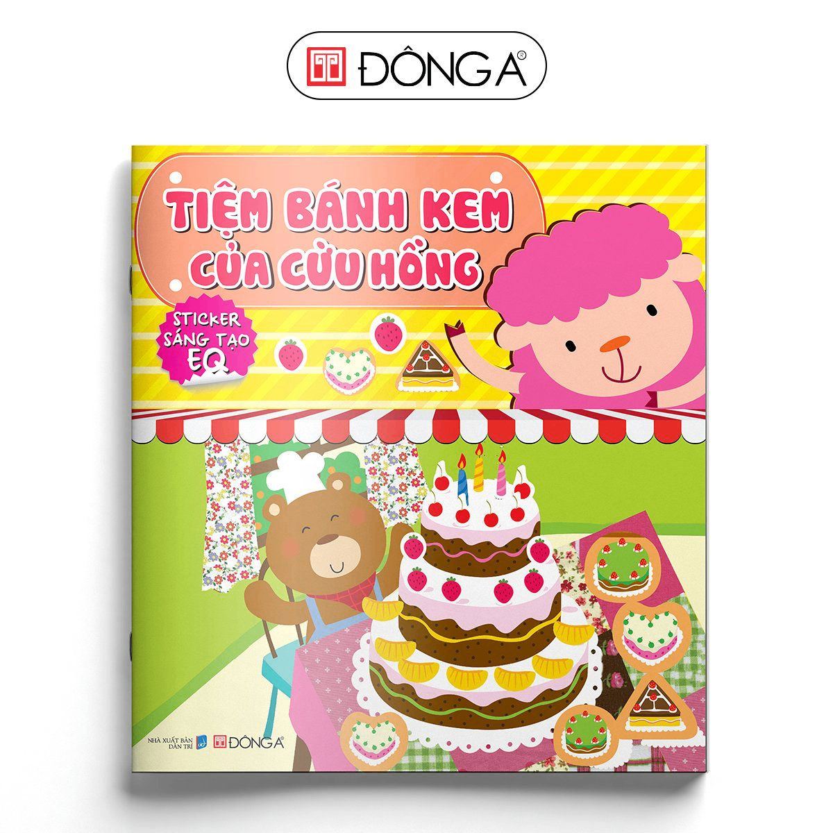 Sticker sáng tạo EQ - Tiệm bánh kem của Cừu Hồng - Đông A, Sách thiếu nhi