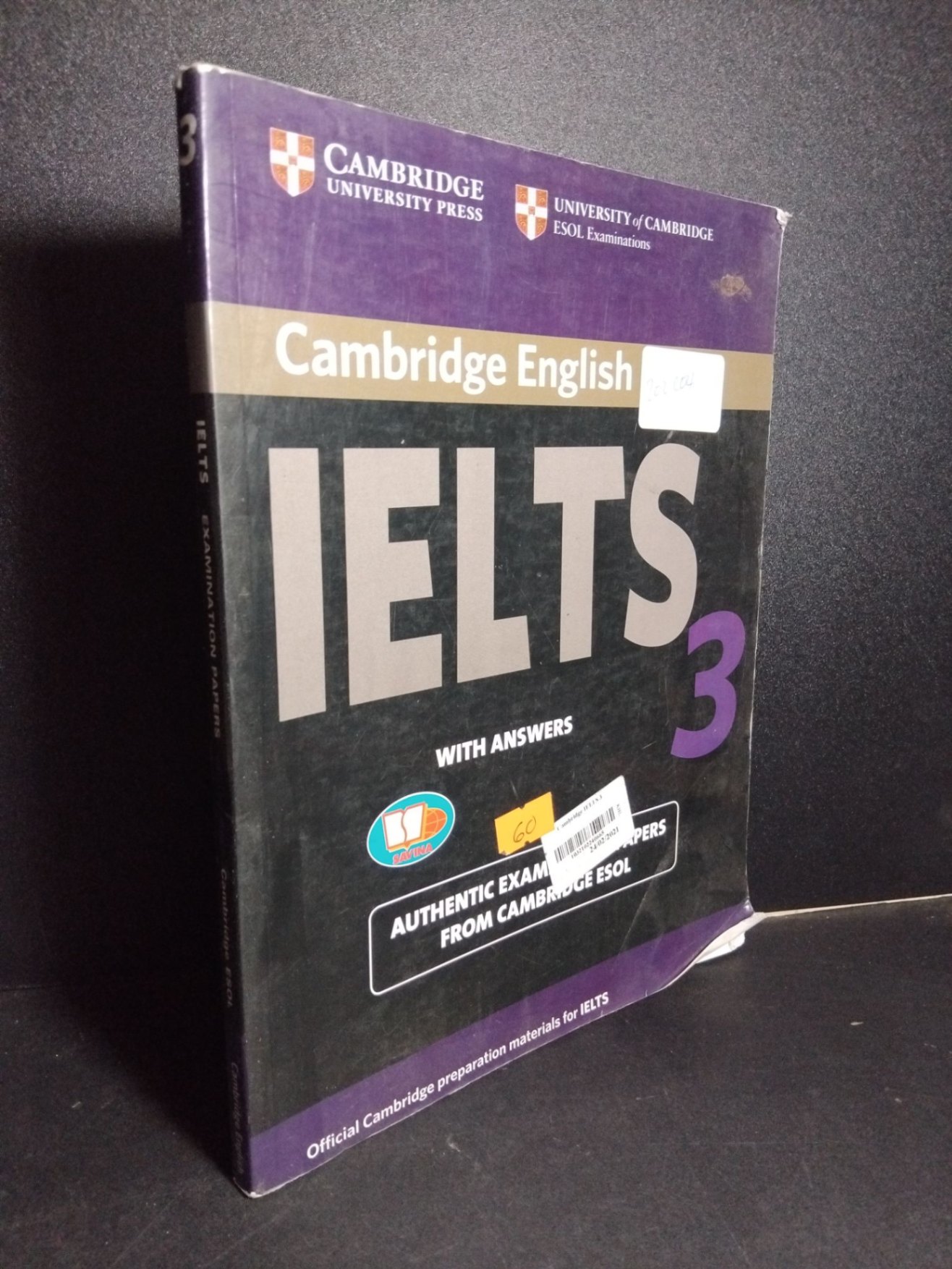Ielts Examination Papers with answers mới 90% bẩn bìa, ố nhẹ, tróc gáy nhẹ HCM2101 Cambridge Esol HỌC NGOẠI NGỮ