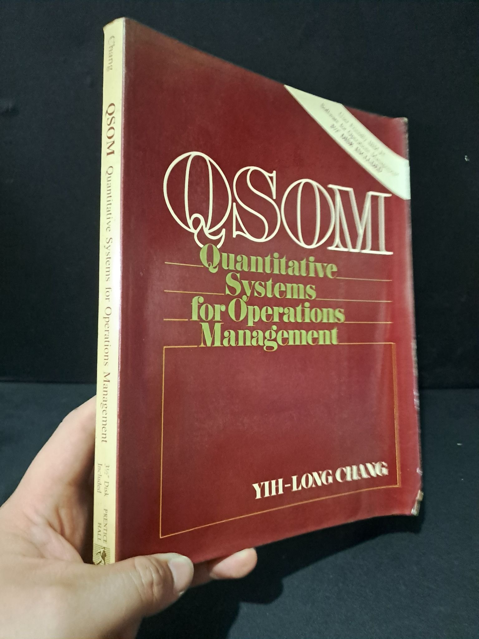 QSOM Quantitative Systems for Operations Management mới 70% bẩn bìa, ố, tróc gáy, tróc bìa Chang HCM2104 NGOẠI VĂN
