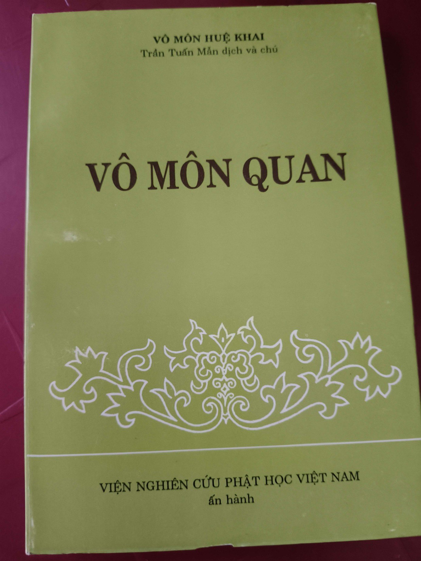 VÔ MÔN QUAN - Huệ Khải - Xb 1995 - 204 trang TÂM LINH - TÔN GIÁO - THIỀN ANTQ2809