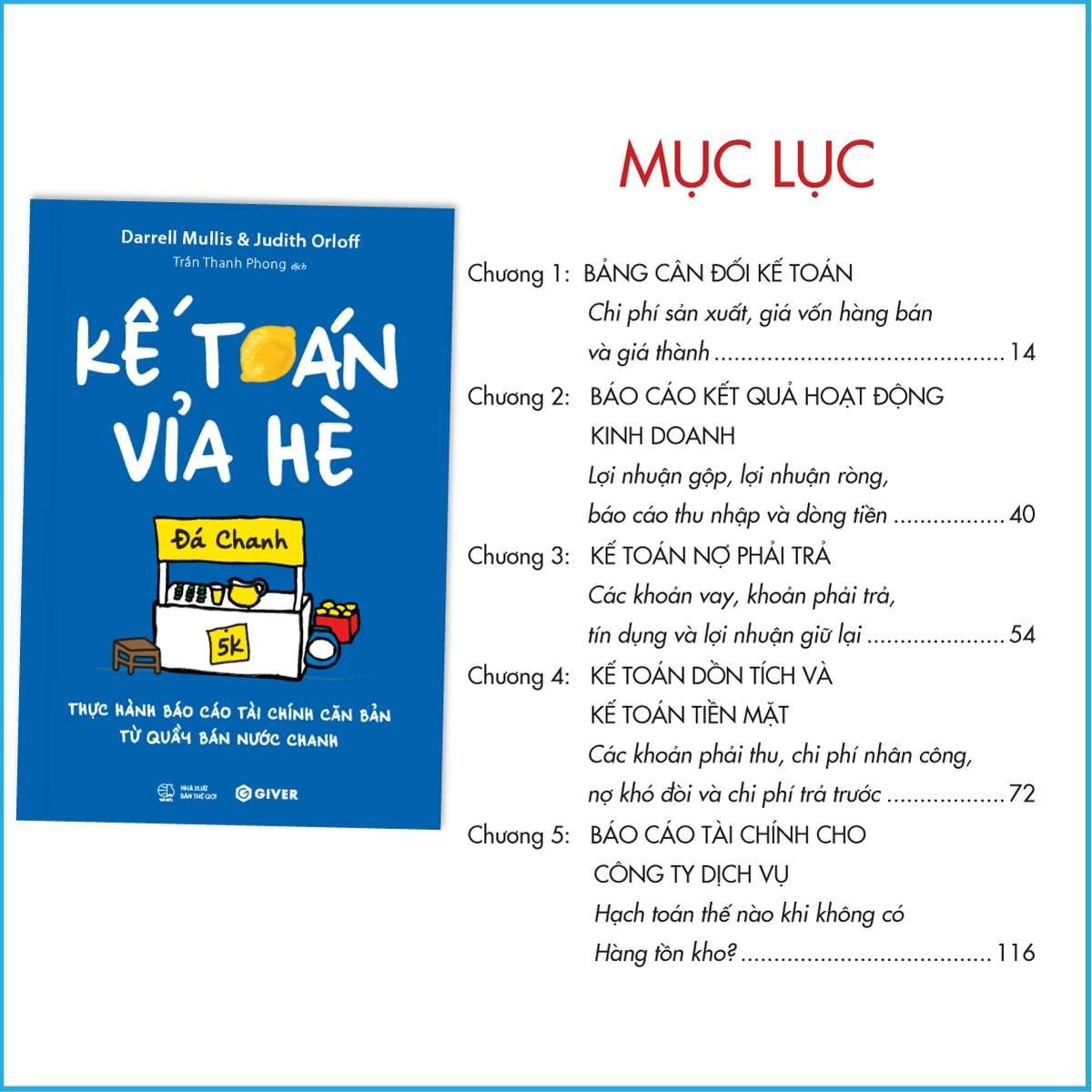 Kế Toán Vỉa Hè - Darrell Mullis & Judith Orloff - GIVER BOOKS - MARKETING KINH DOANH