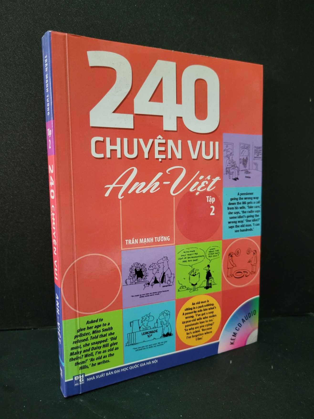 240 chuyện vui Anh - Việt tập 2 (kèm CD) mới 90% bẩn nhẹ 2015 Trần Mạnh Tường HCM1604 HỌC NGOẠI NGỮ (NSX)