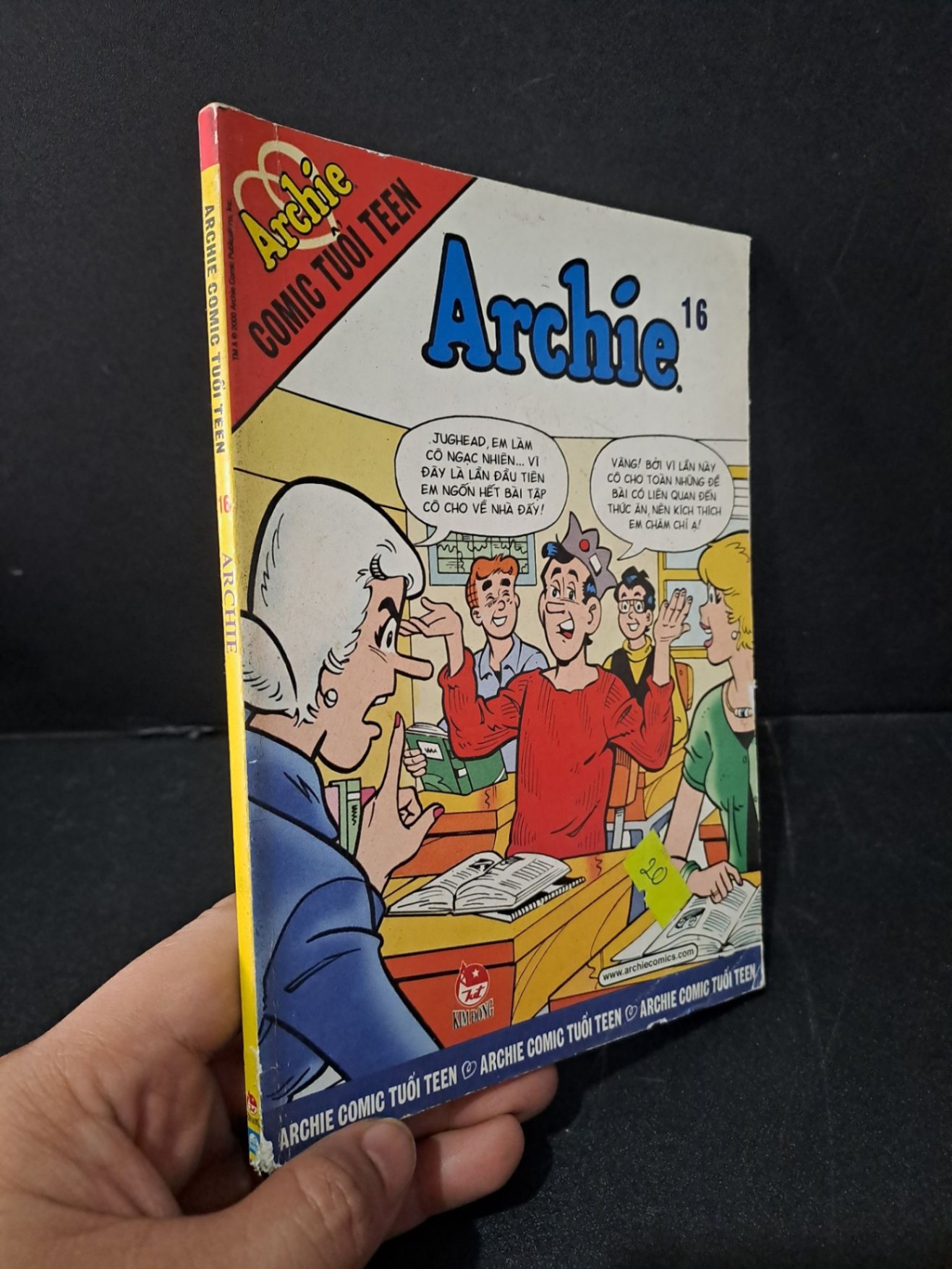 Archie comic tuổi teen Archie tập 16 mới 70% bẩn bìa, tróc gáy, tróc bìa 2007 HCM1604 TRUYỆN TRANH (NSX)