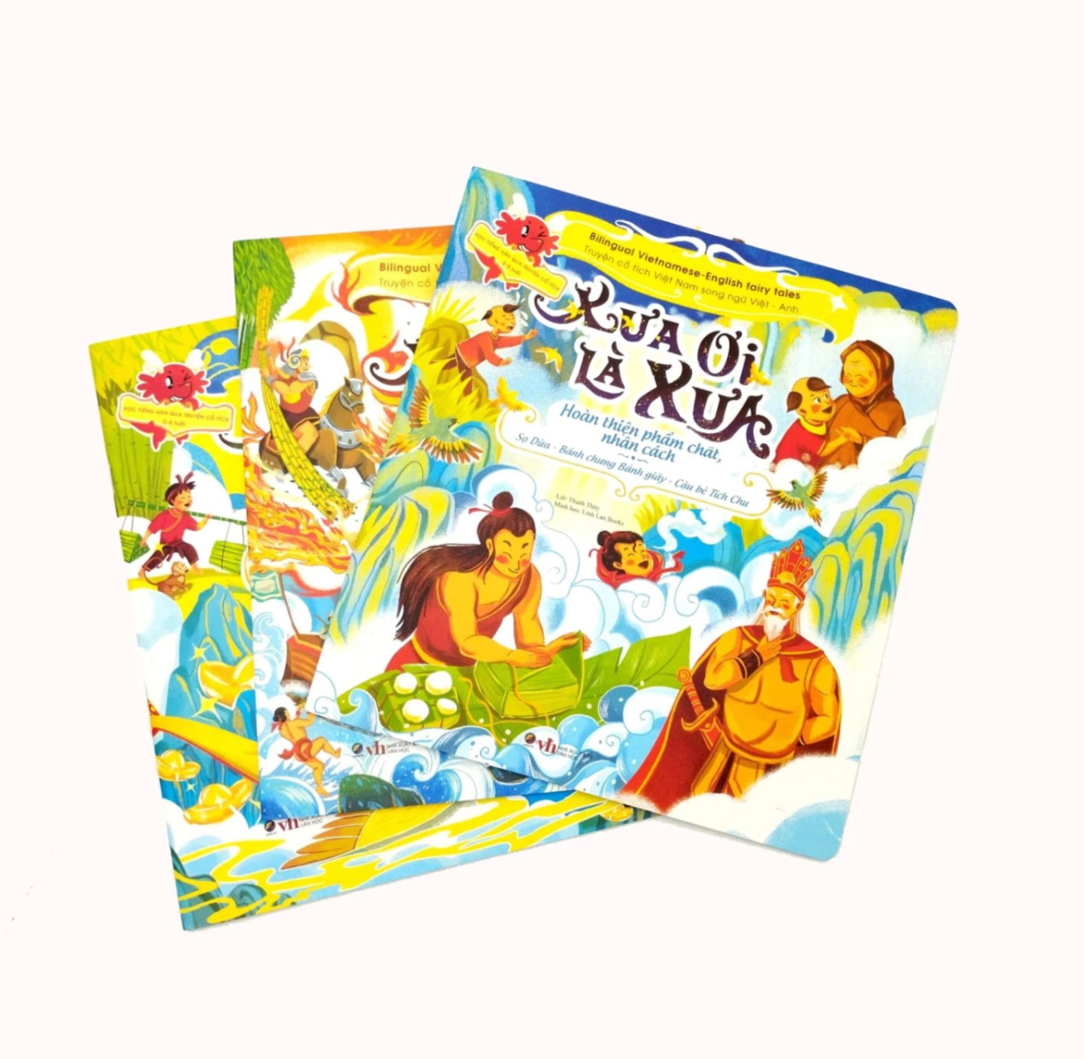 Xưa ơi là xưa - Combo 3 cuốn (Sọ dừa, Cây khế, Thánh gióng) - - LINHLANBOOKS - Sách Mẹ và bé