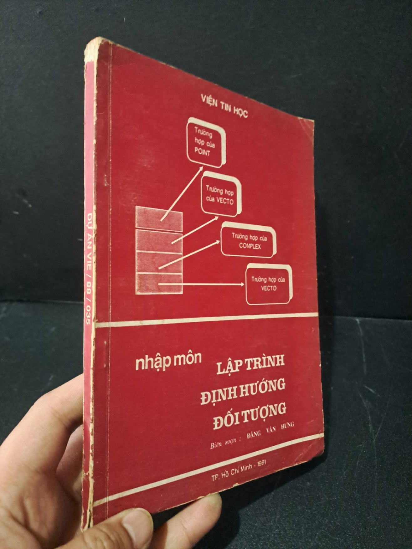 Dự án VIE / 88 / 035 nhập môn lập trình định hướng đối tượng mới 70% ố nặng có viết tên trang đầu, rách gáy 1991 Đặng Văn Hưng HCM2103 GIÁO TRÌNH, CHUYÊN MÔN