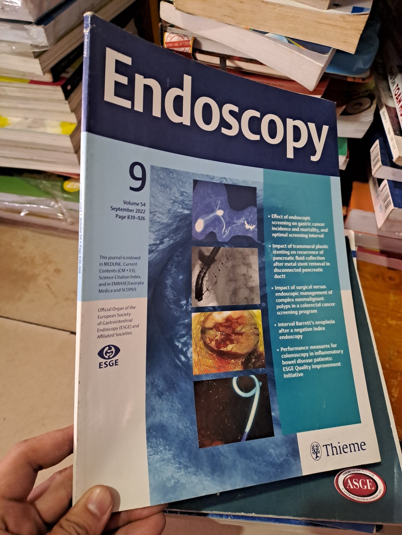 Endoscopy 9 volume 54 9/2022 HCM0808 TẠP CHÍ, THIẾT KẾ, THỜI TRANG