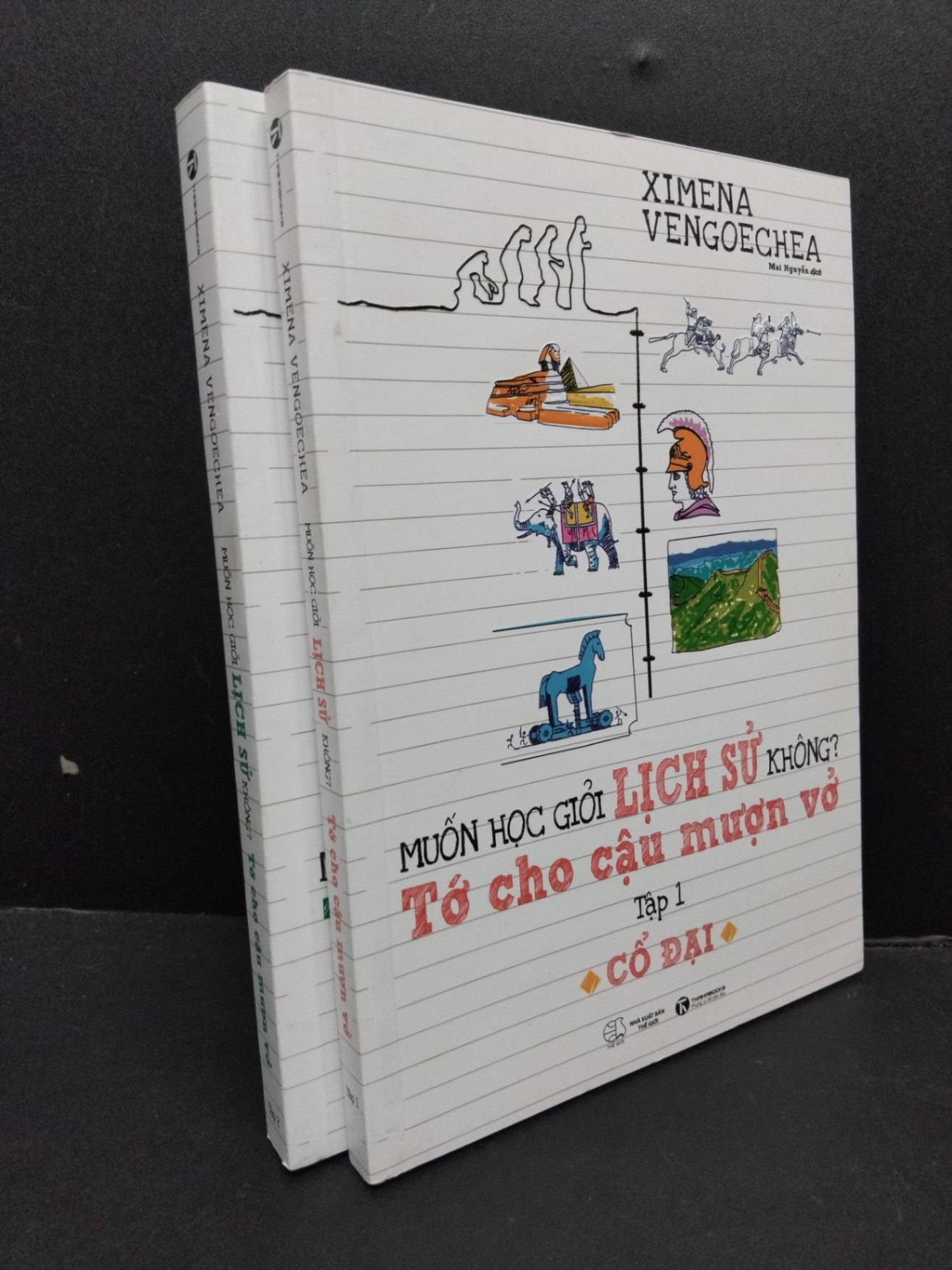 Bộ 2 tập Muốn học giởi lịch sử không? Tớ cho cậu mượn vở mới 90% bẩn nhẹ 2022 HCM1008 Ximena Vengoechea LỊCH SỬ - CHÍNH TRỊ - TRIẾT HỌC (NSX)