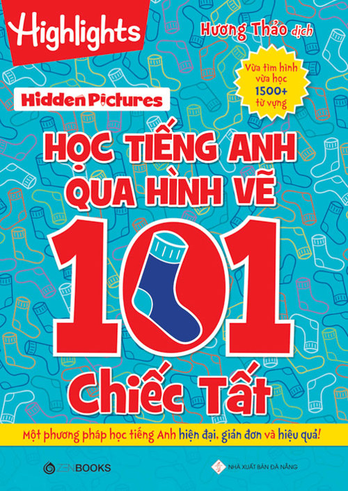 Hidden Pictures – Học tiếng Anh qua hình vẽ 101 chiếc tất - Hương Thảo dịch - 2021 - Zenbooks, Sách thiếu nhi