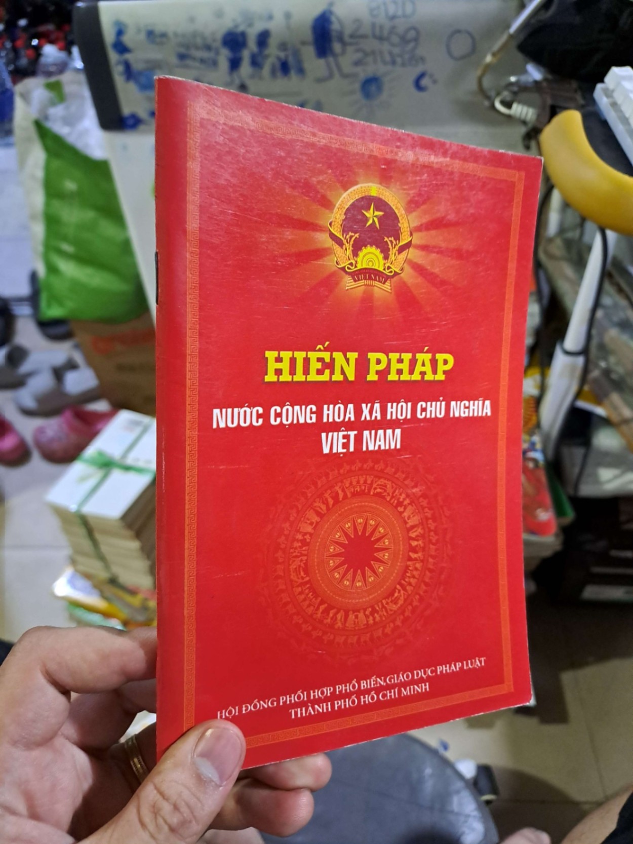Hiến pháp nước Cộng hòa xã hội chủ nghĩa Việt Nam - - SÁCH ĐỒNG GIÁ 5K - HCM0111