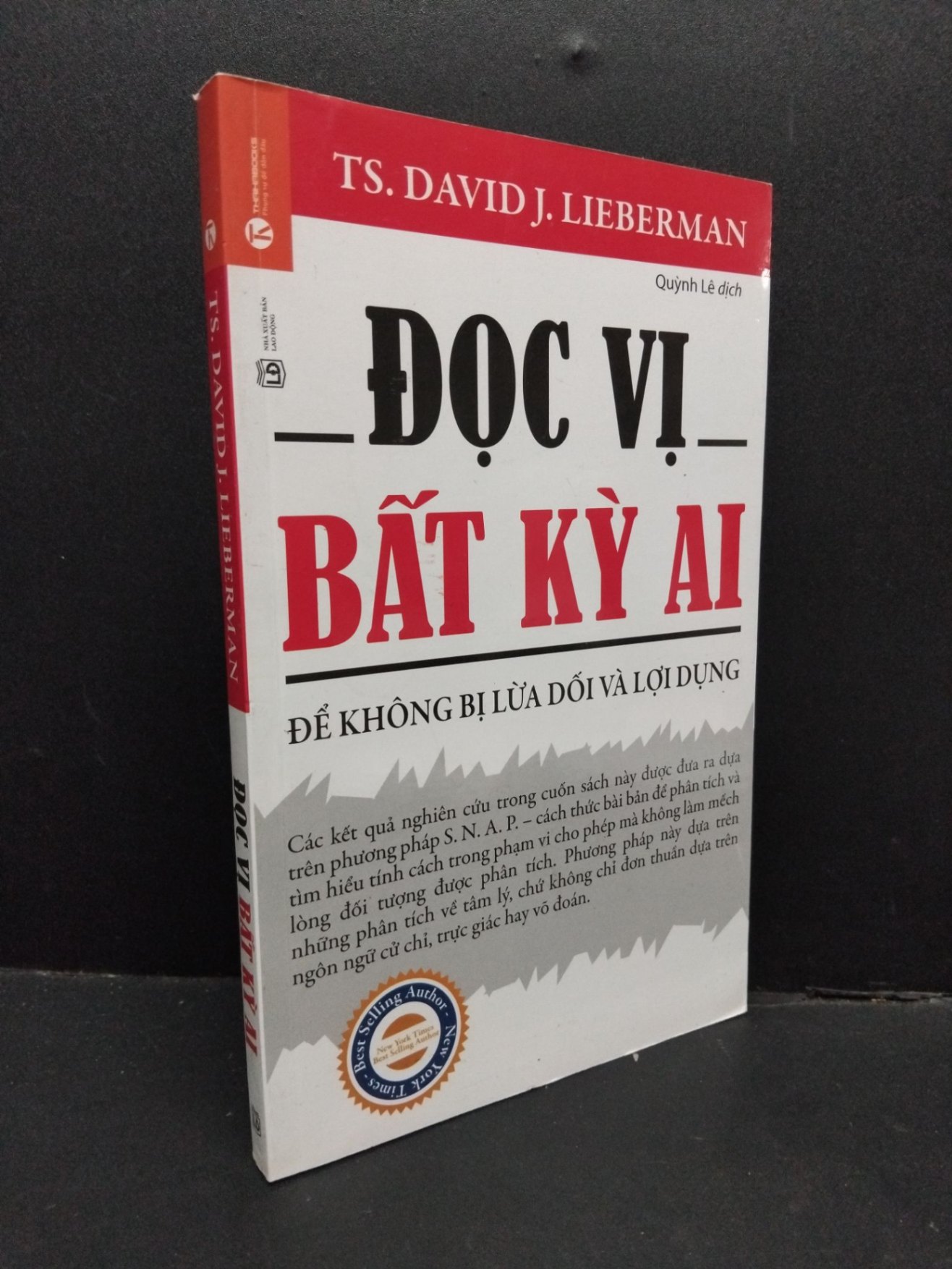Đọc vị bất kỳ ai mới 90% bẩn nhẹ 2019 HCM1410 TS. David J. Lieberman KỸ NĂNG (NSX)
