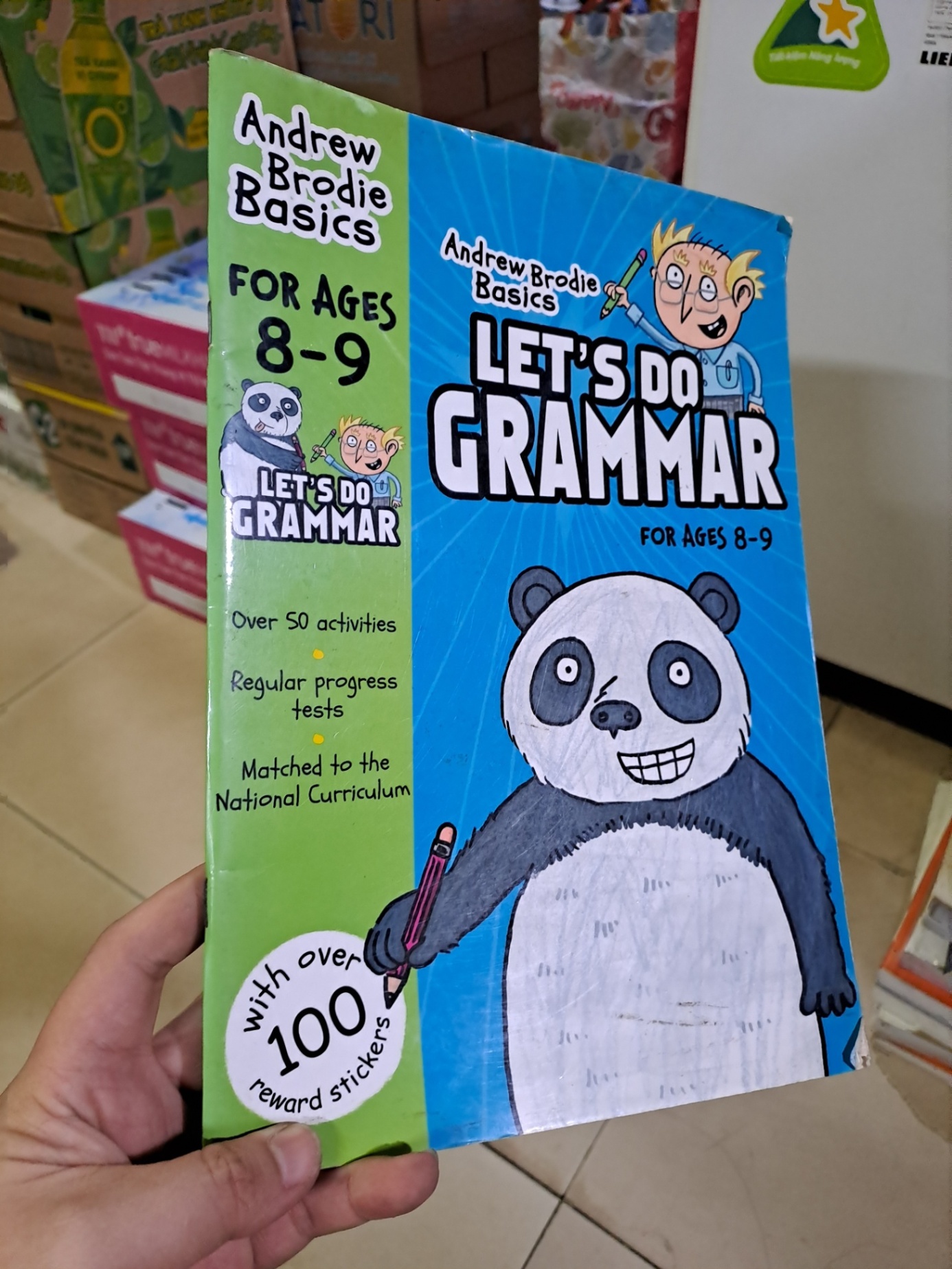 Let's Do Grammar For Ages 8-9 Andrew Brodie Basics mới 90% chưa viêt, còn miếng dán HCM0808 HỌC NGOẠI NGỮ