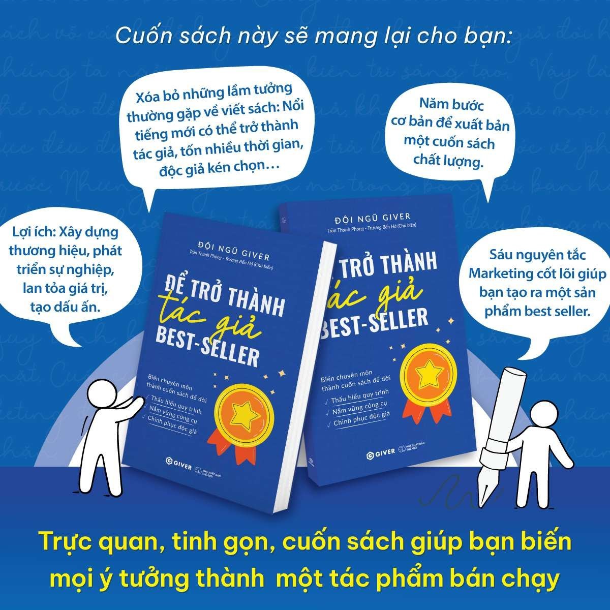 Để Trở Thành Tác Giả Best Seller - Đội Ngũ GIVER - GIVER BOOKS - MARKETING KINH DOANH