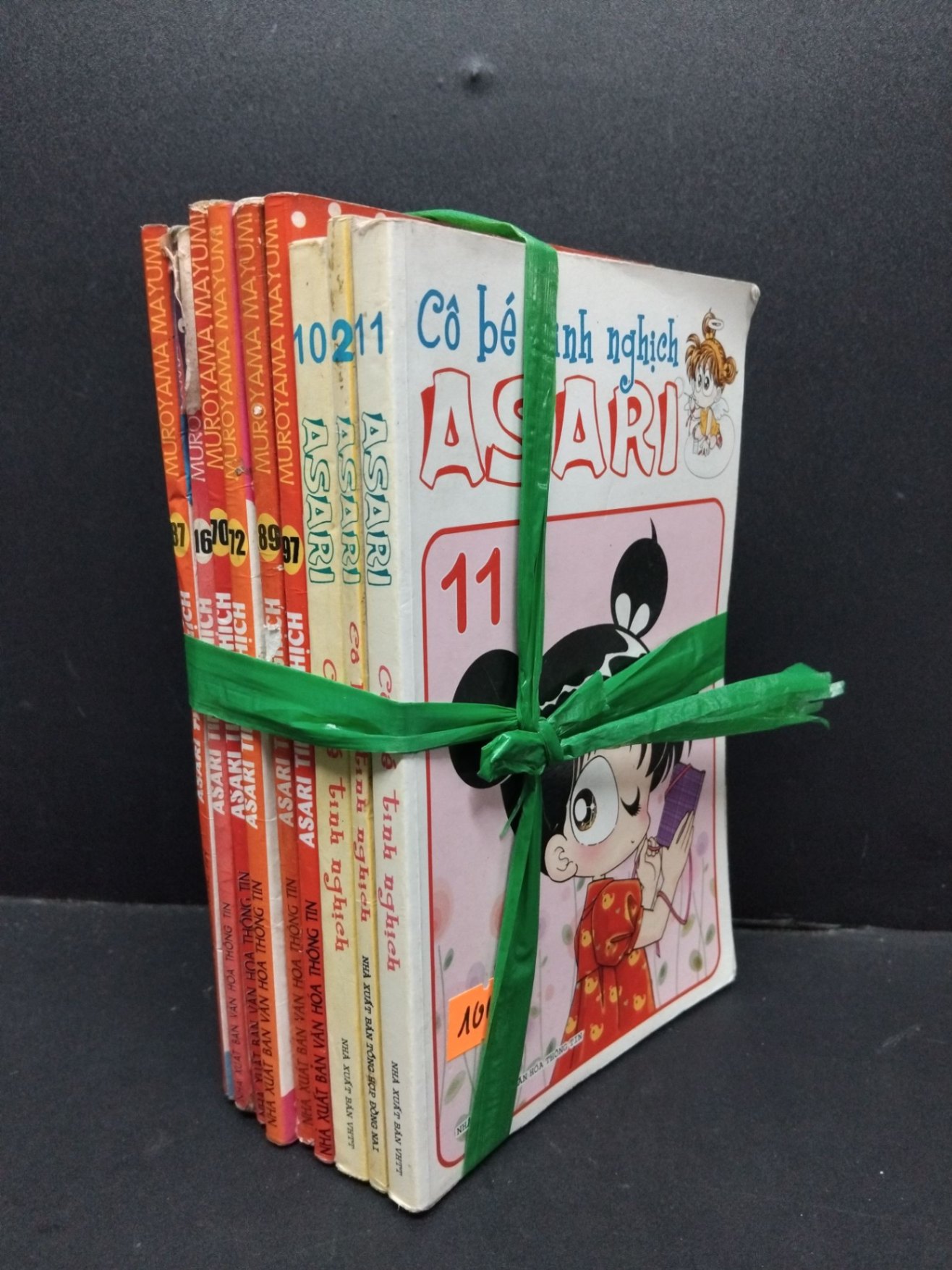 Bộ 9 cuốn Asari cô bé tinh nghịch (tập 2,10,11,16,70,72,87,89,97) mới 60% bẩn bìa, ố nhẹ, rách gáy, tróc gáy, ẩm nhẹ 2004 HCM2110 Muroyama Mayumi TRUYỆN TRANH