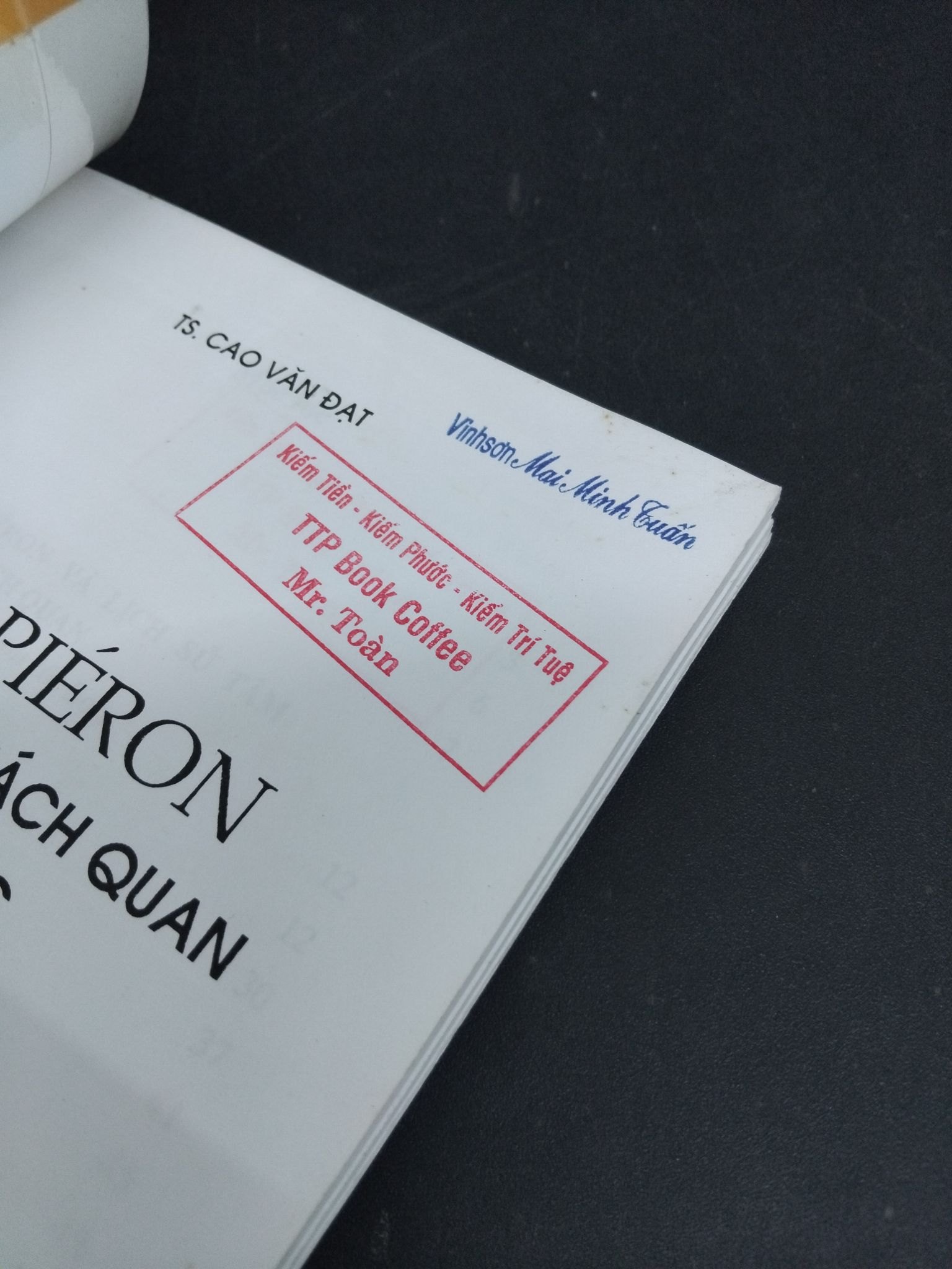 Henri Pieron và quan niệm khách quan về tâm lý học mới 90% bân rbiaf, ố nhẹ, có mộc đỏ 2009 HCM2811 TS. Cao Văn Đạt TÂM LÝ (NSX)