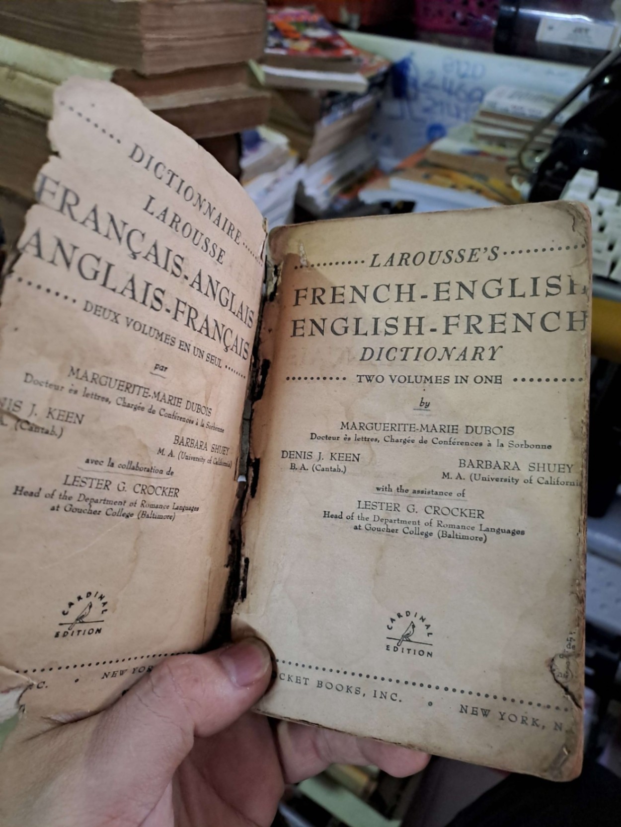 Dictionary French English English French - Keen - Crocker - Shuey - mới 70% ố rách trang - ENGLISH BOOKS - HCM0111