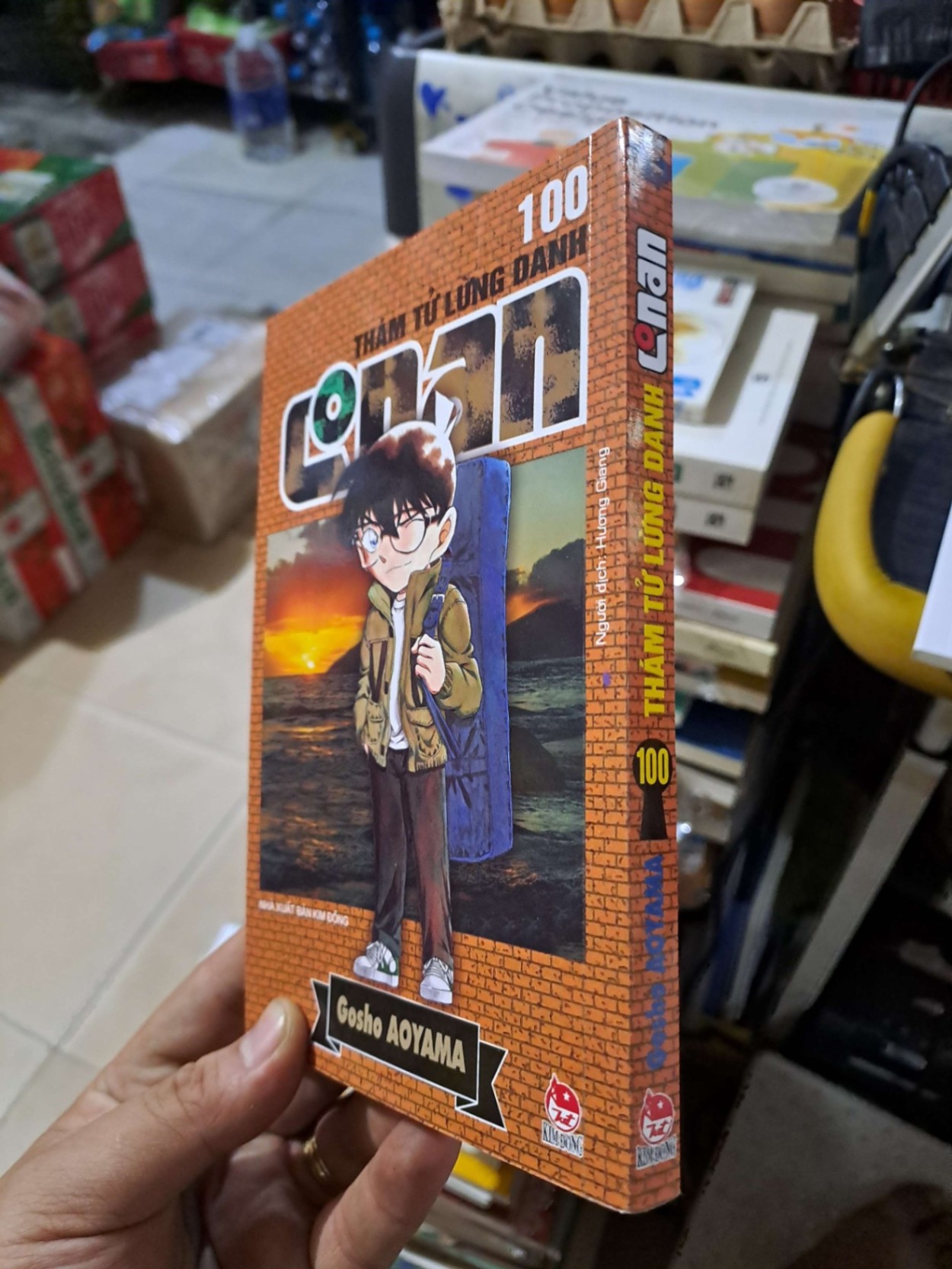 Thám Tử Lừng Danh Conan Tập 100 - Gosho Aoyama - mới 90% - TRUYỆN TRANH - HMT3012