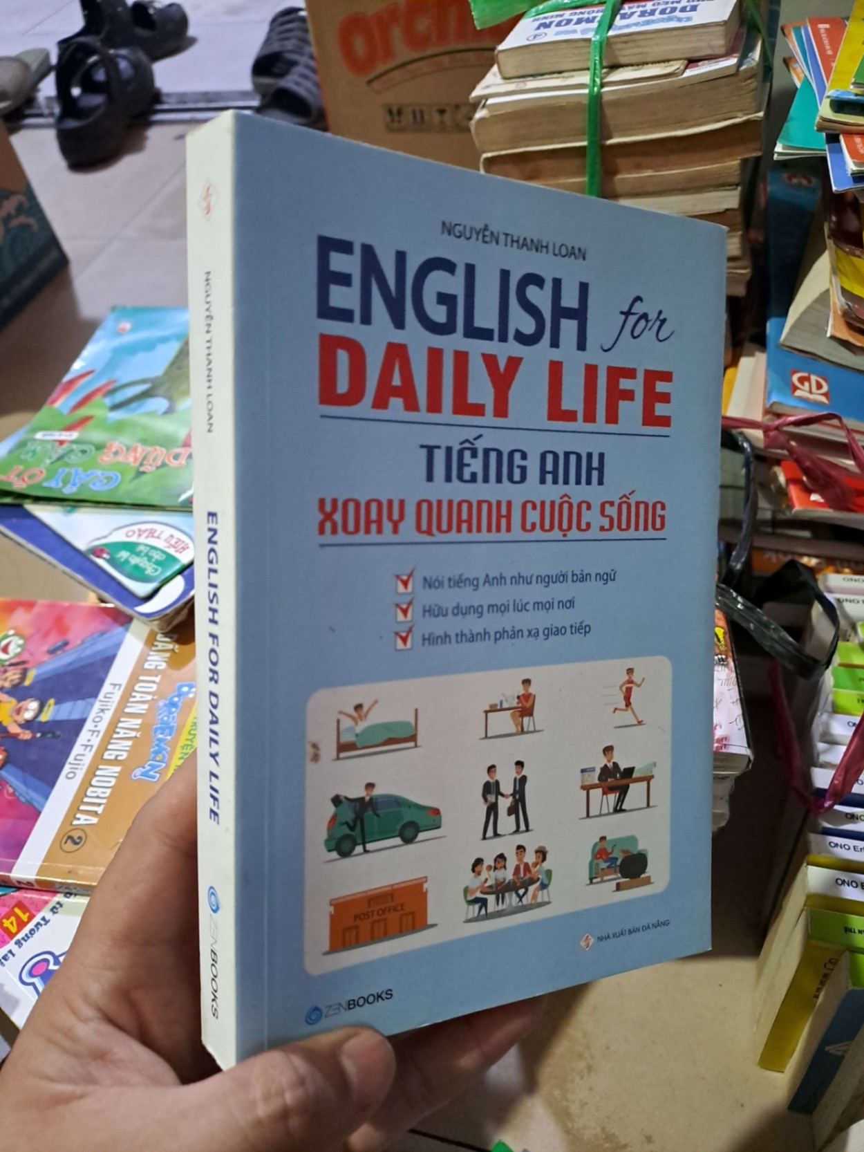 English for daily life - Nguyễn Thanh Loan - mới 90% - HỌC NGOẠI NGỮ - HCM0111 (NSX)