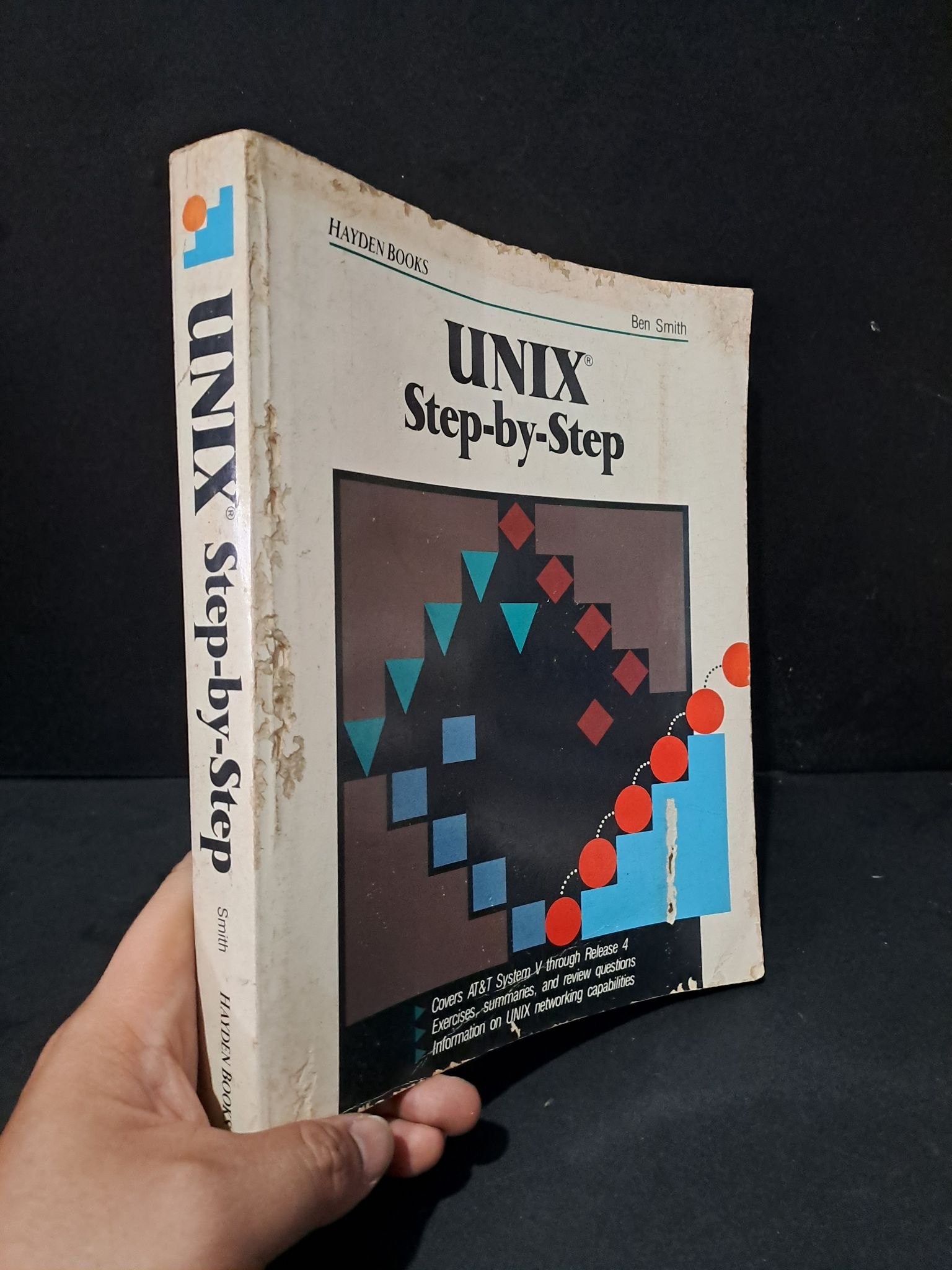 Unix Step - by - step mới 70% bẩn nhẹ, có vệt nước, bị mọt Ben Smith HCM2104 NGOẠI VĂN