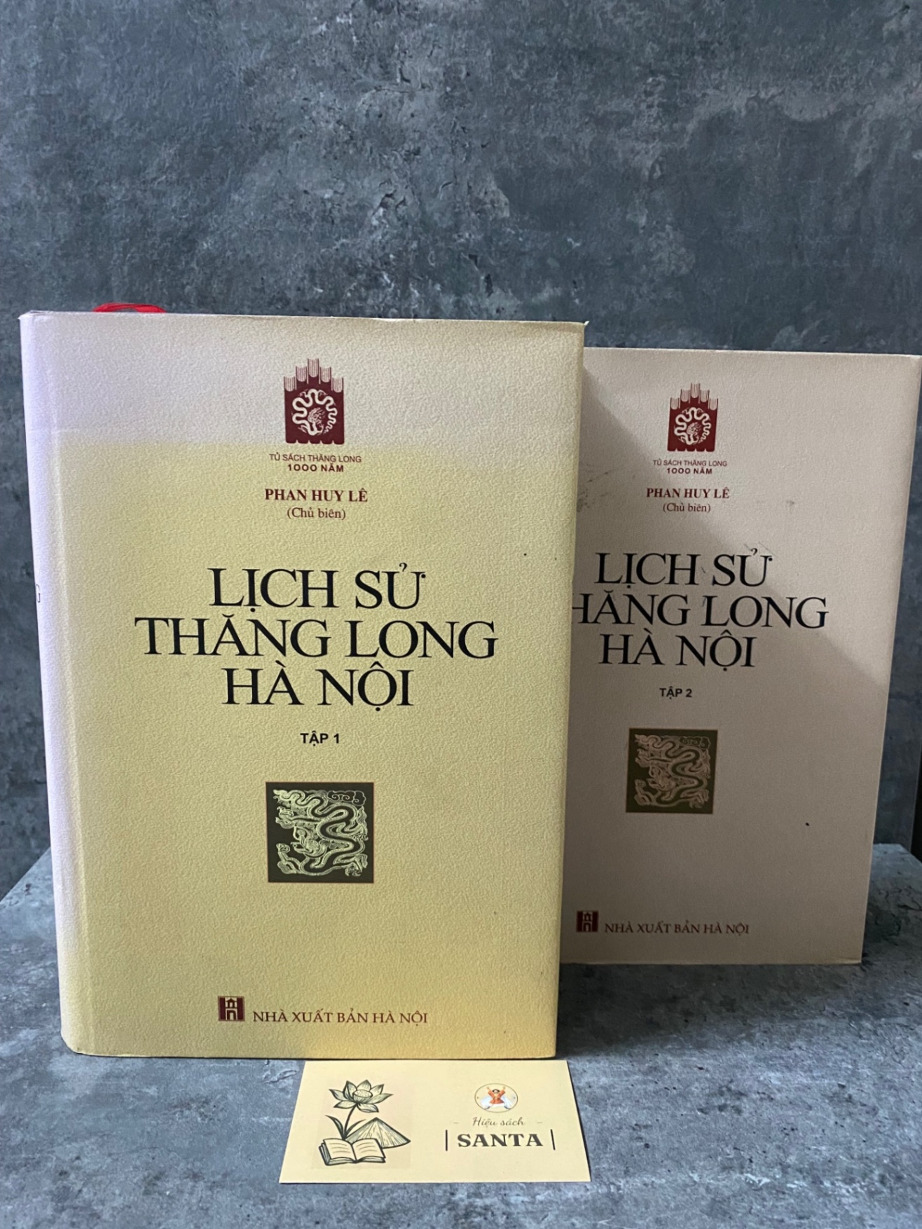 Lịch sử Thăng Long Hà Nội (bộ 2 tập bìa cứng)- Phan Huy Lê chủ biên Sách lịch sử - triết học STB0302