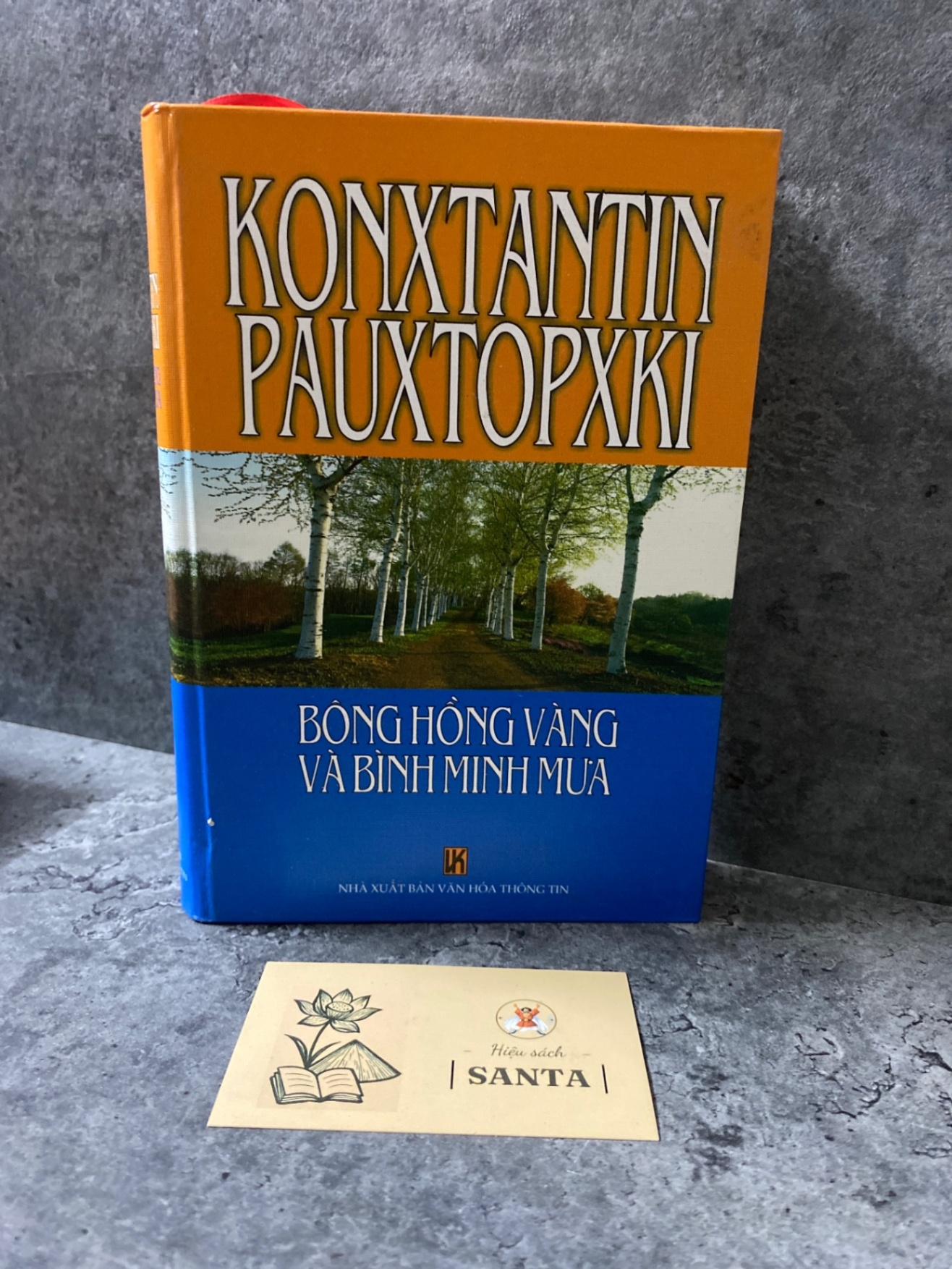 Bông Hồng Vàng và Bình Minh Mưa (bìa cứng)- Konxtantin Pãutopxki Sách văn học STB0302