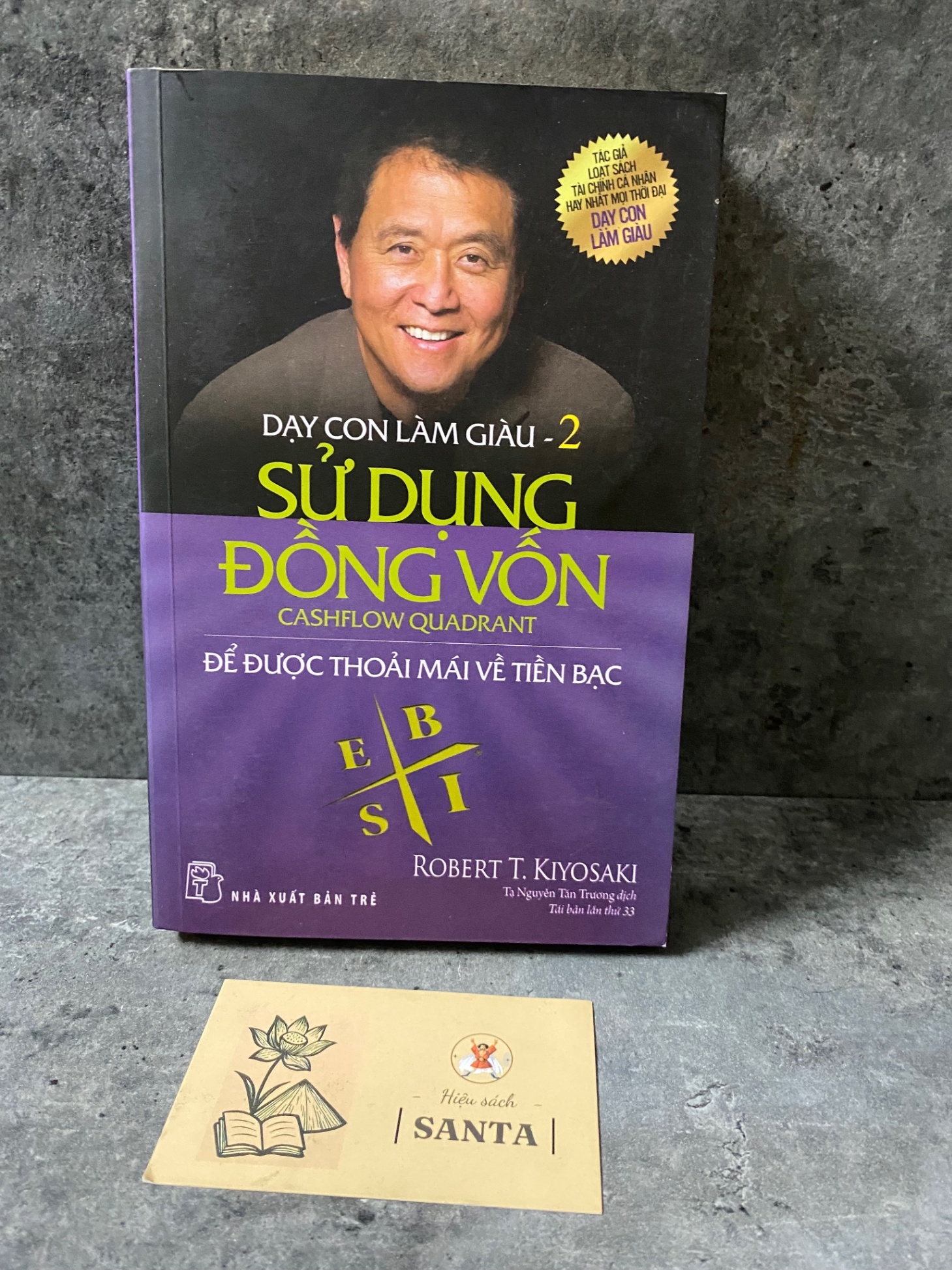 Dạy con làm giàu-2 Sử dụng đồng vốn- sách lưu kho chưa qua sd,giấy ố theo thời gian Sách kỹ năng STB0302
