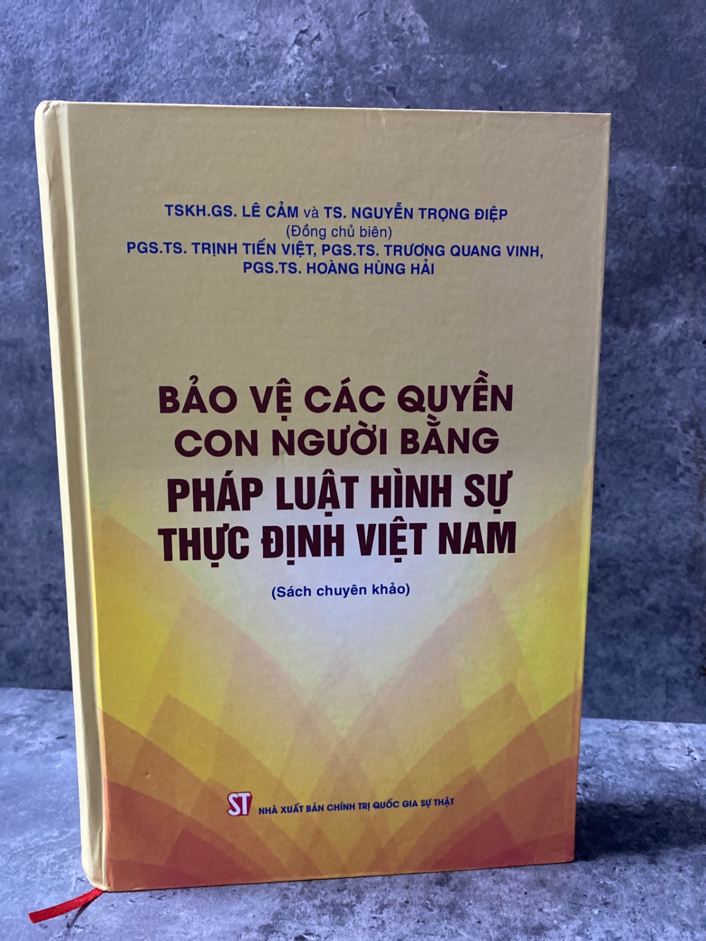 Bảo vệ các quyền con người bằng pháp luật hình sự thực định Việt Nam (Sách chuyên khảo)- Bìa cứng,mới 98% Sách lịch sử - triết học STB0302