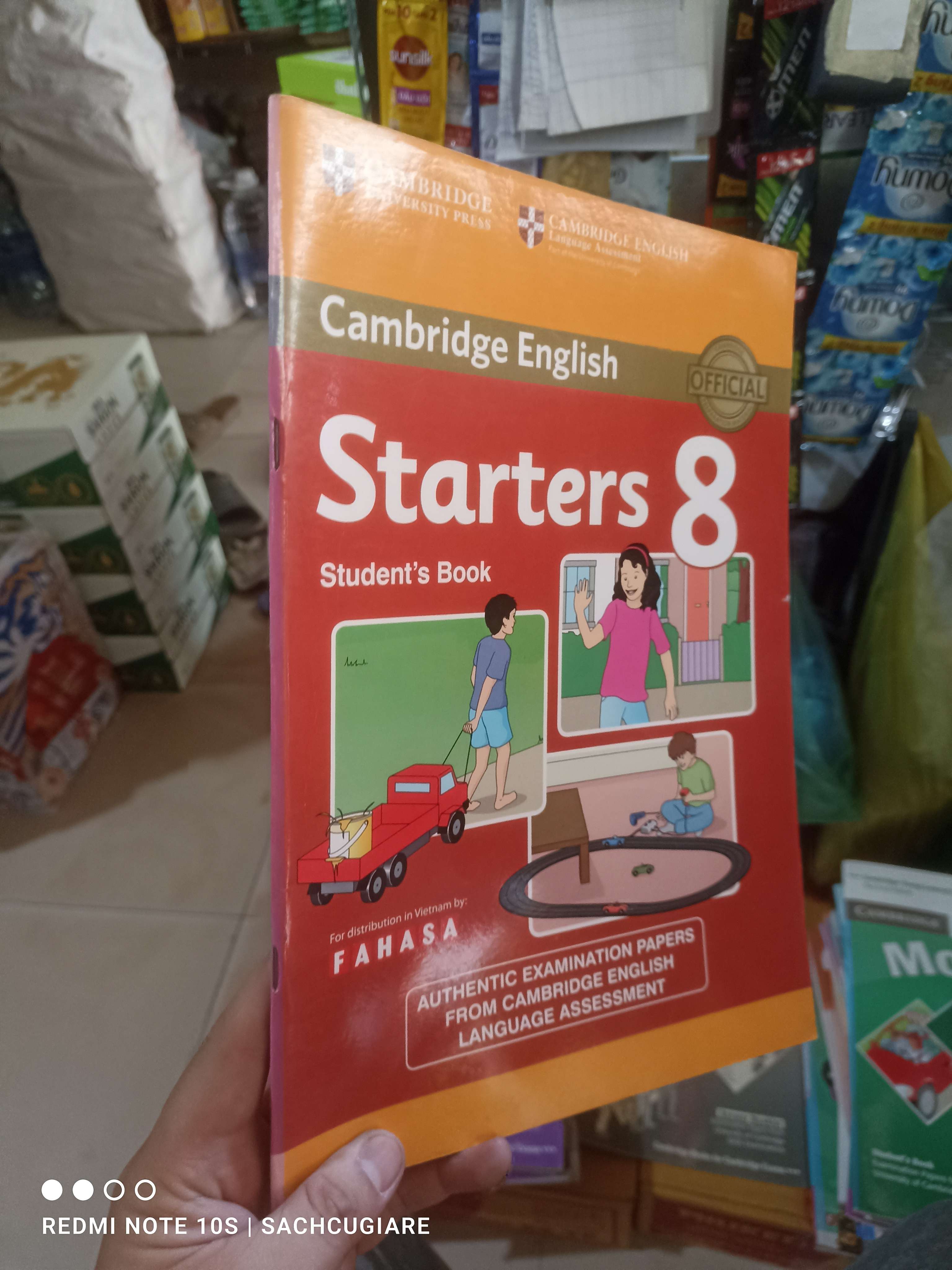 Starters 8 Student's book viết chì mới 80% Sách tự học tiếng Anh HCM2702