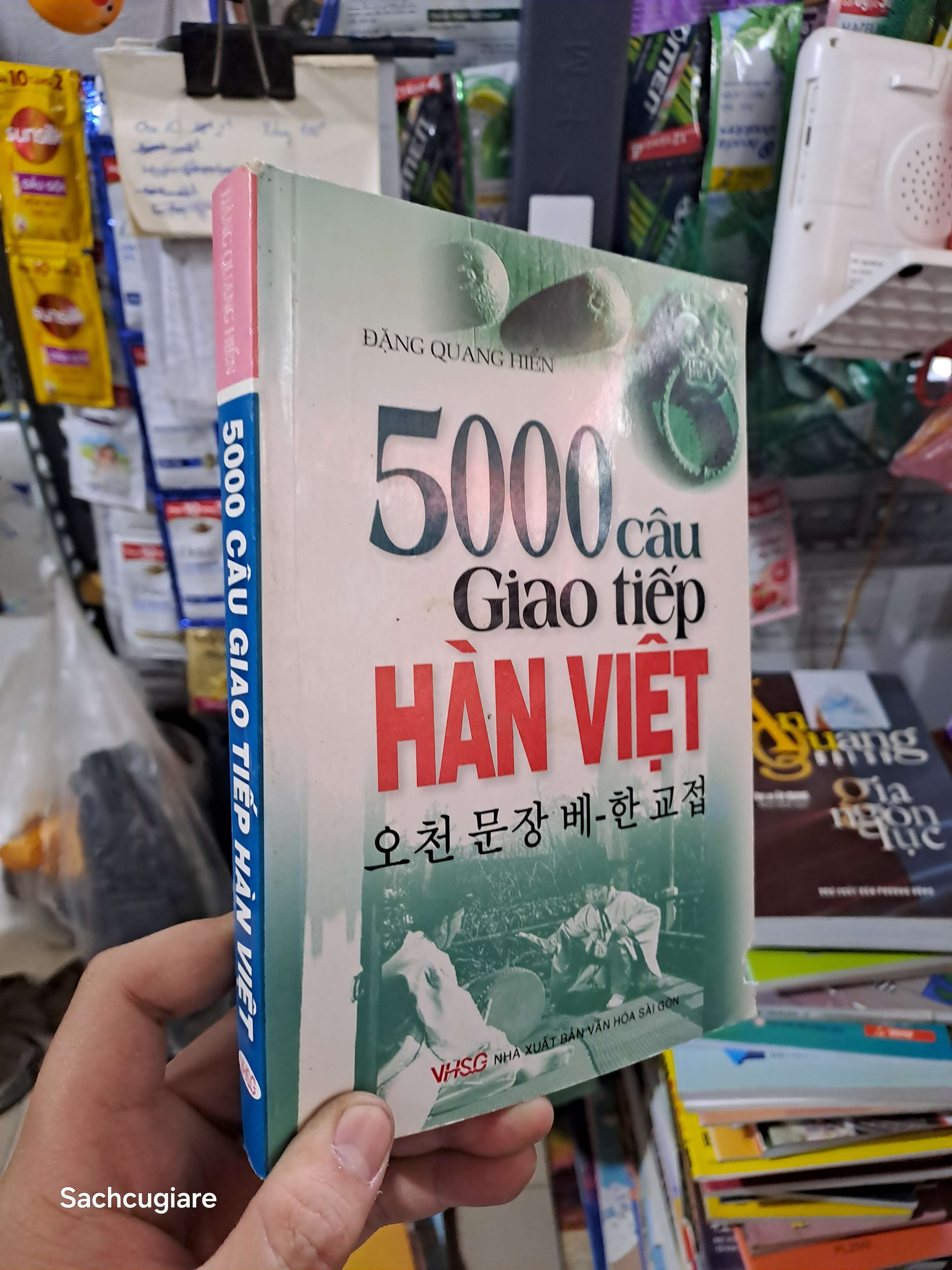 5000 câu giao tiếp Hàn Việt - Quang Hiền 2009 mới 80% ố Sách học tiếng Hàn HCM2702 (NSX)