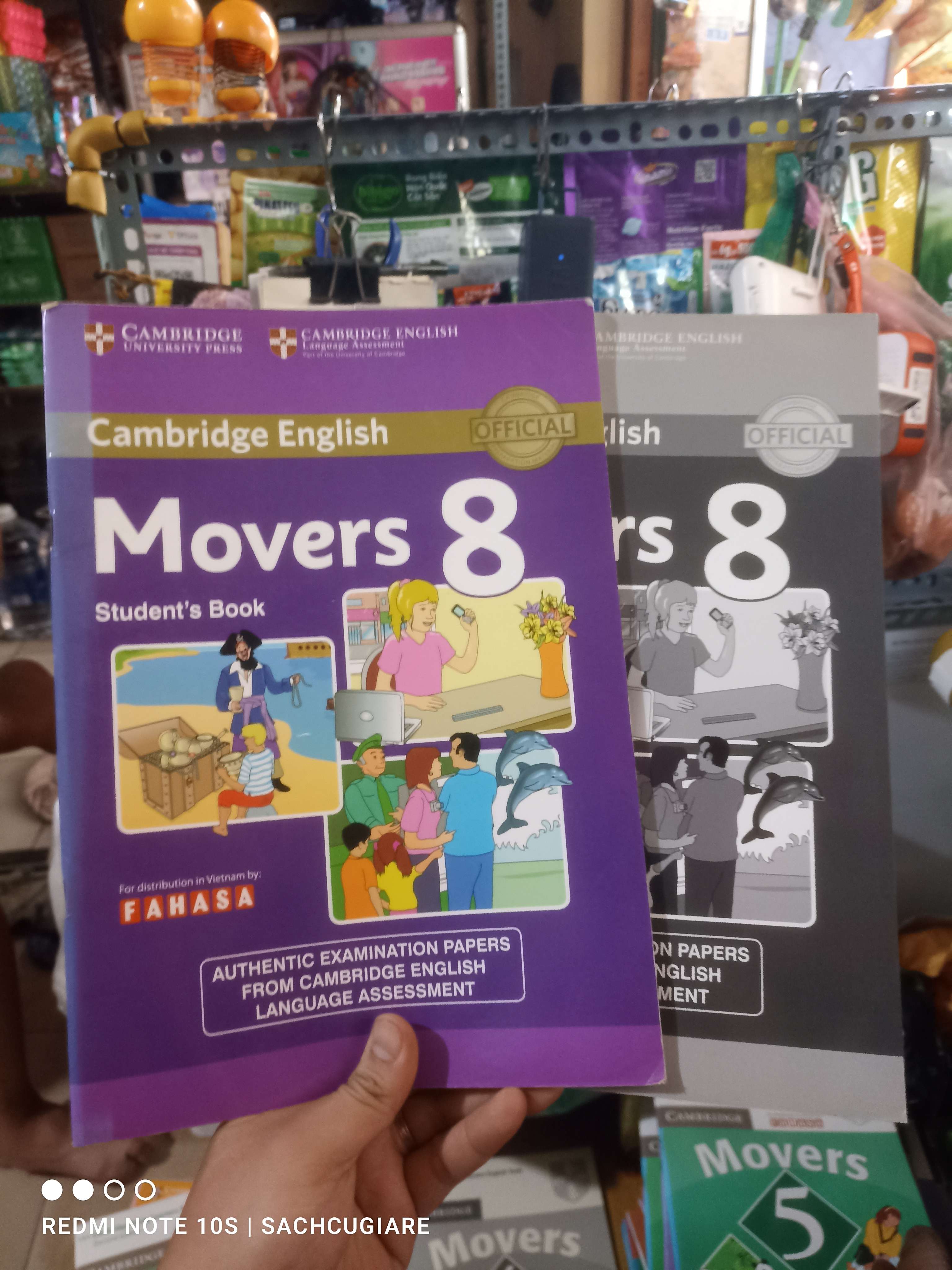 Movers 8 Student's book + answer viết chì mới 80% Sách tự học tiếng Anh HCM2702