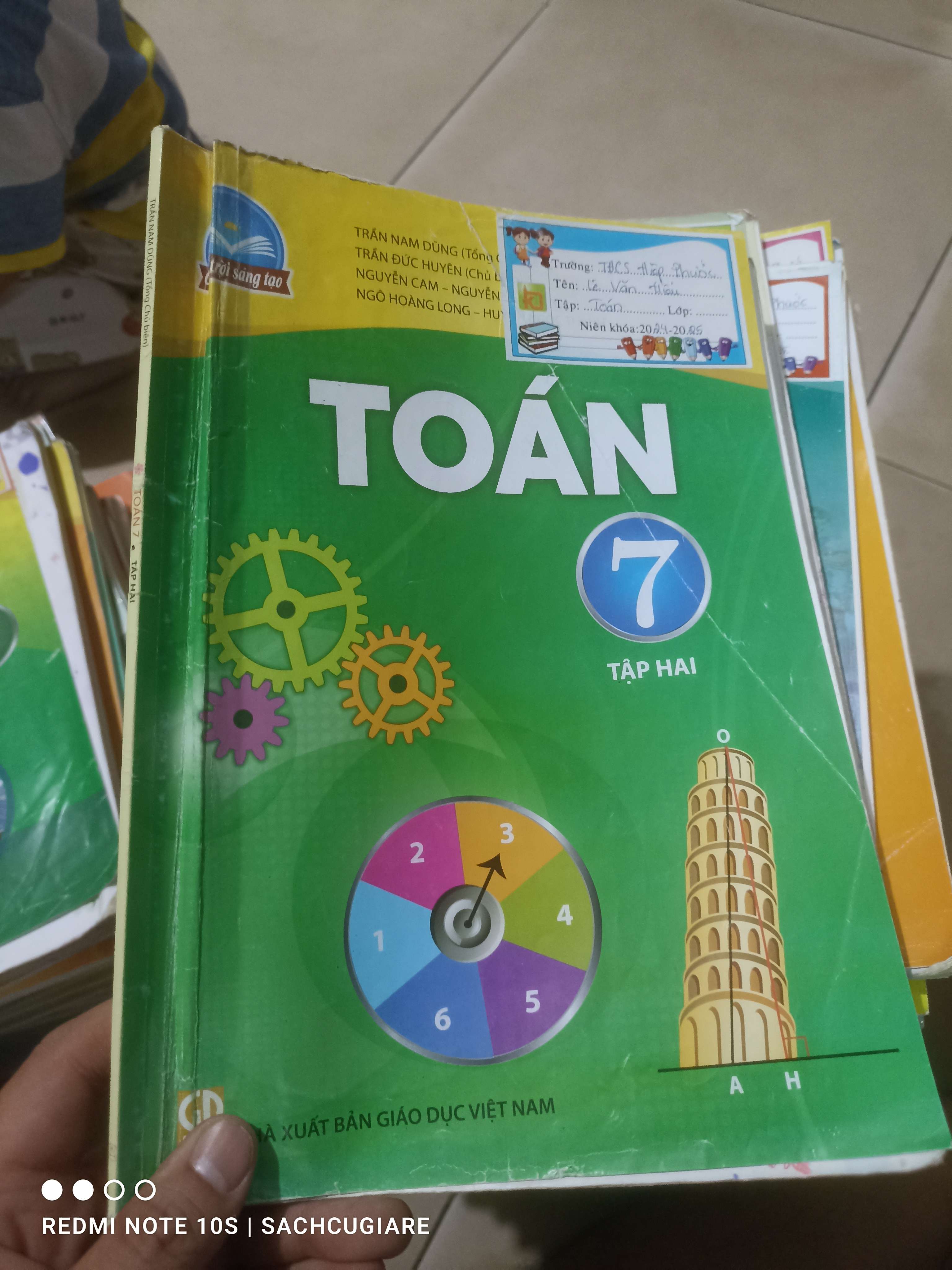 Toán lớp 7 tập hai (Chân trời sáng tạo) Giáo khoa HCM2702