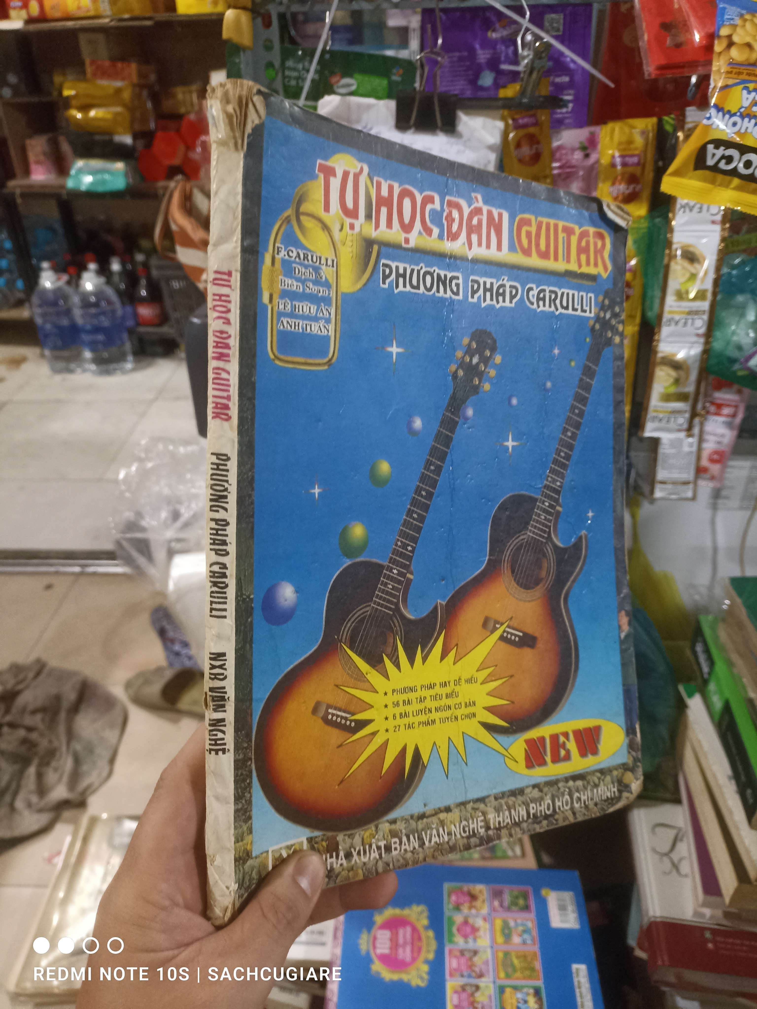 Tự học đàn guitar phương pháp Carulli - Carulli 1997 mới 70% ố rách gáy Sách kỹ năng HCM2702