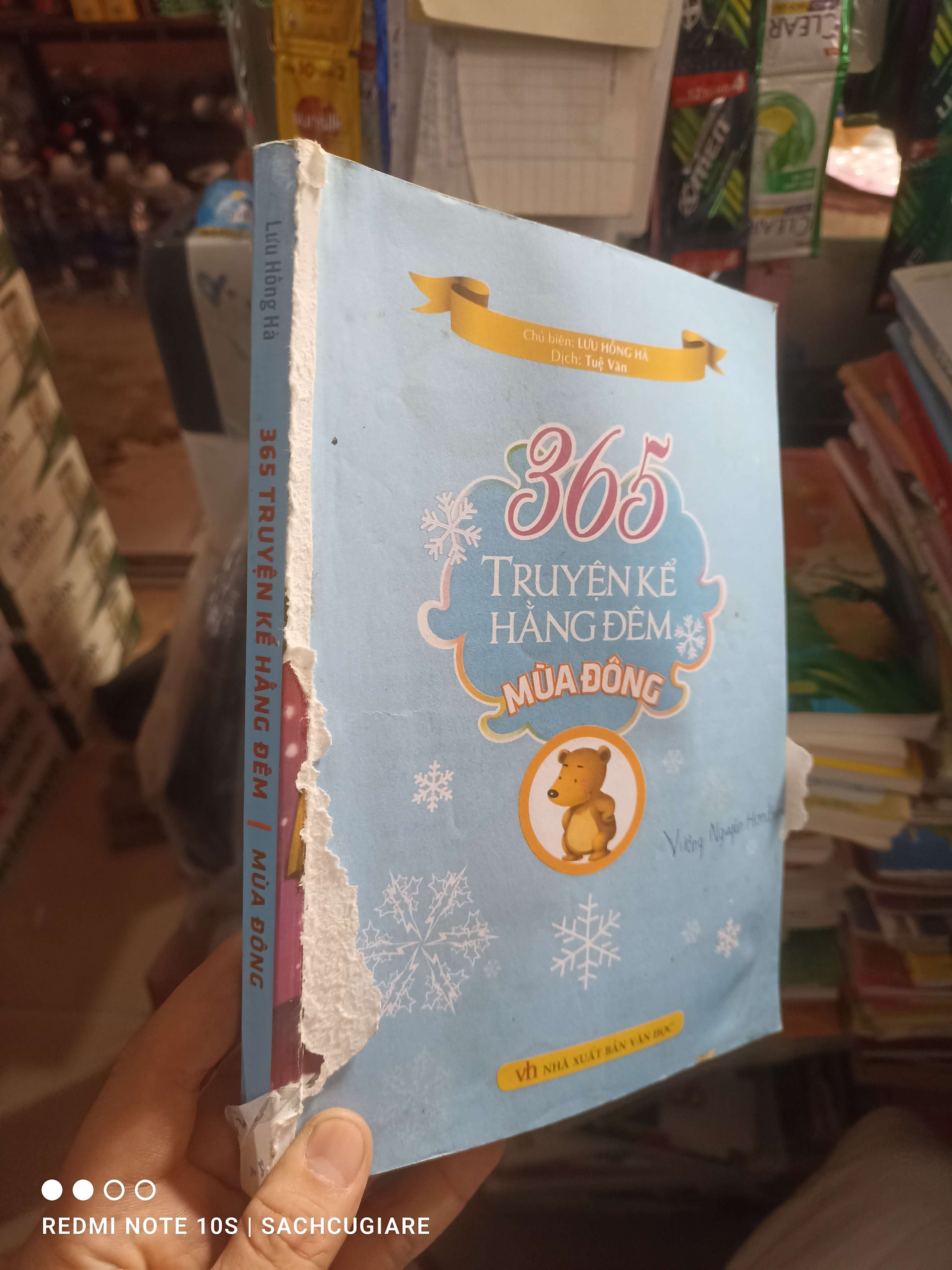 365 truyện kể hằng đêm mùa đông - Hồng Hà 2015 mới 70% mất bìa trước Sách thiếu nhi HCM2702